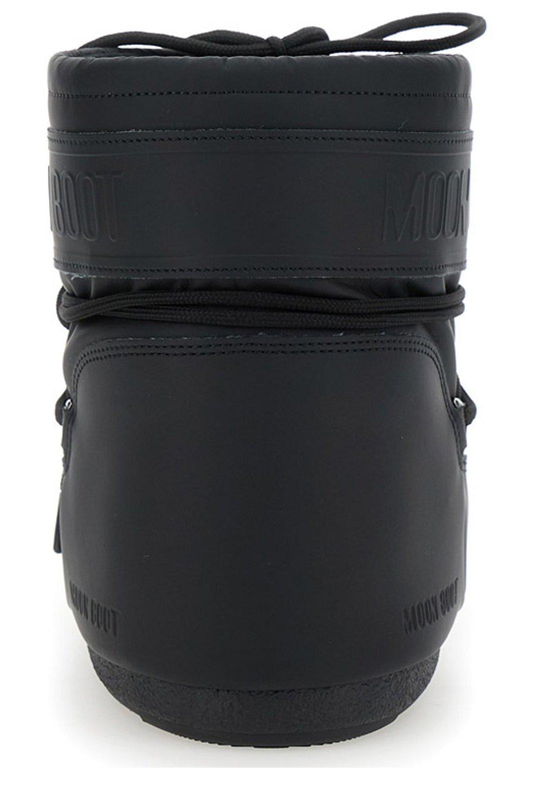 Moon Boot Icon Lace-up Low Boots In Black