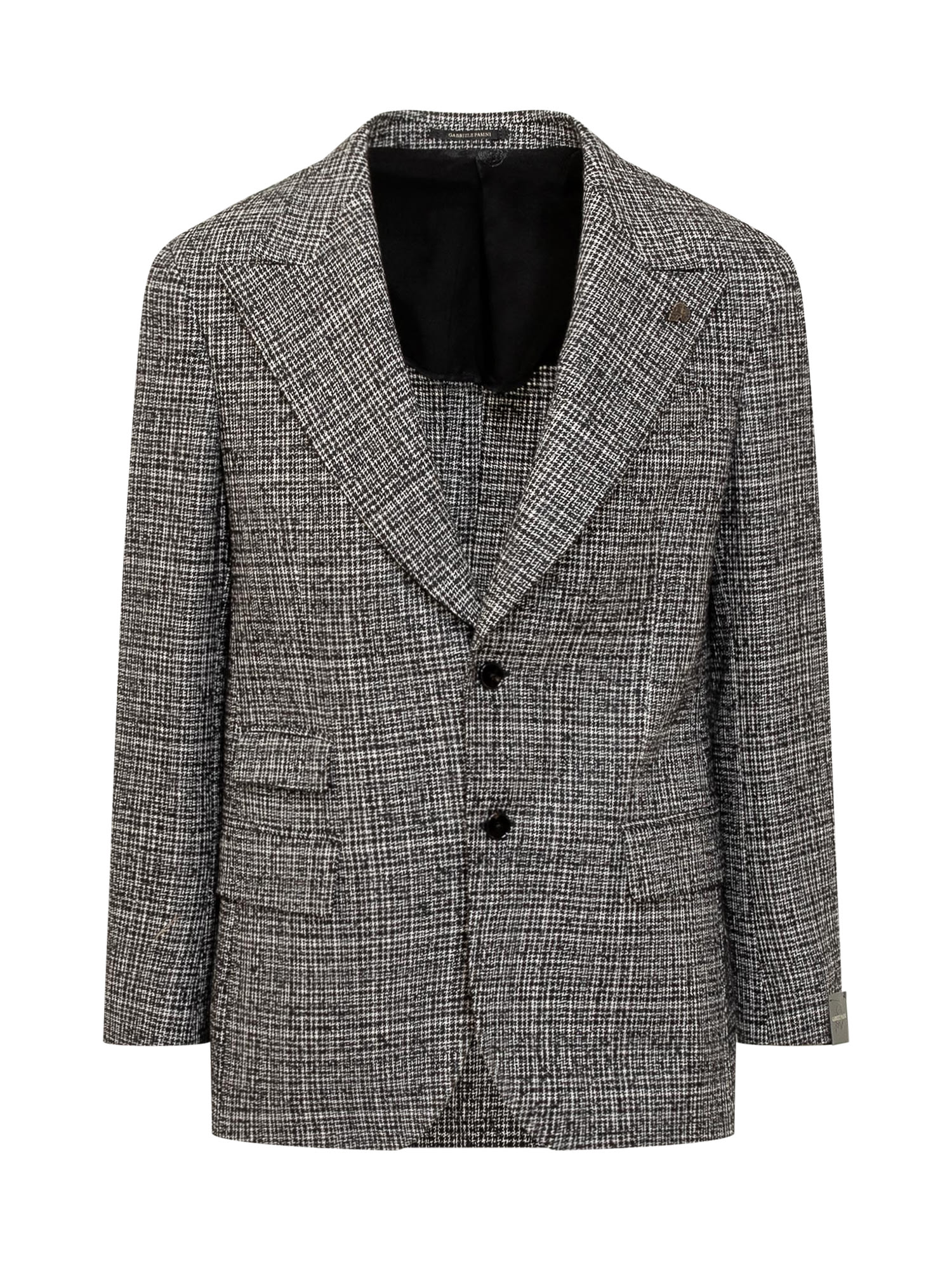 Shop Gabriele Pasini Jacket In Bianco Nero