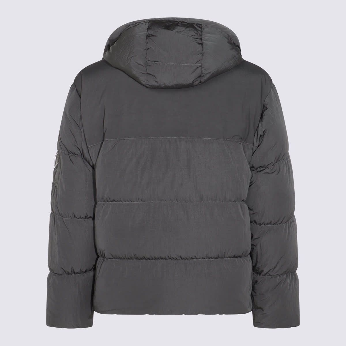C.p. Company Men Moss Green Quilted Design Classic Hood Snap Button Fastening Flap Pockets Adju In Green