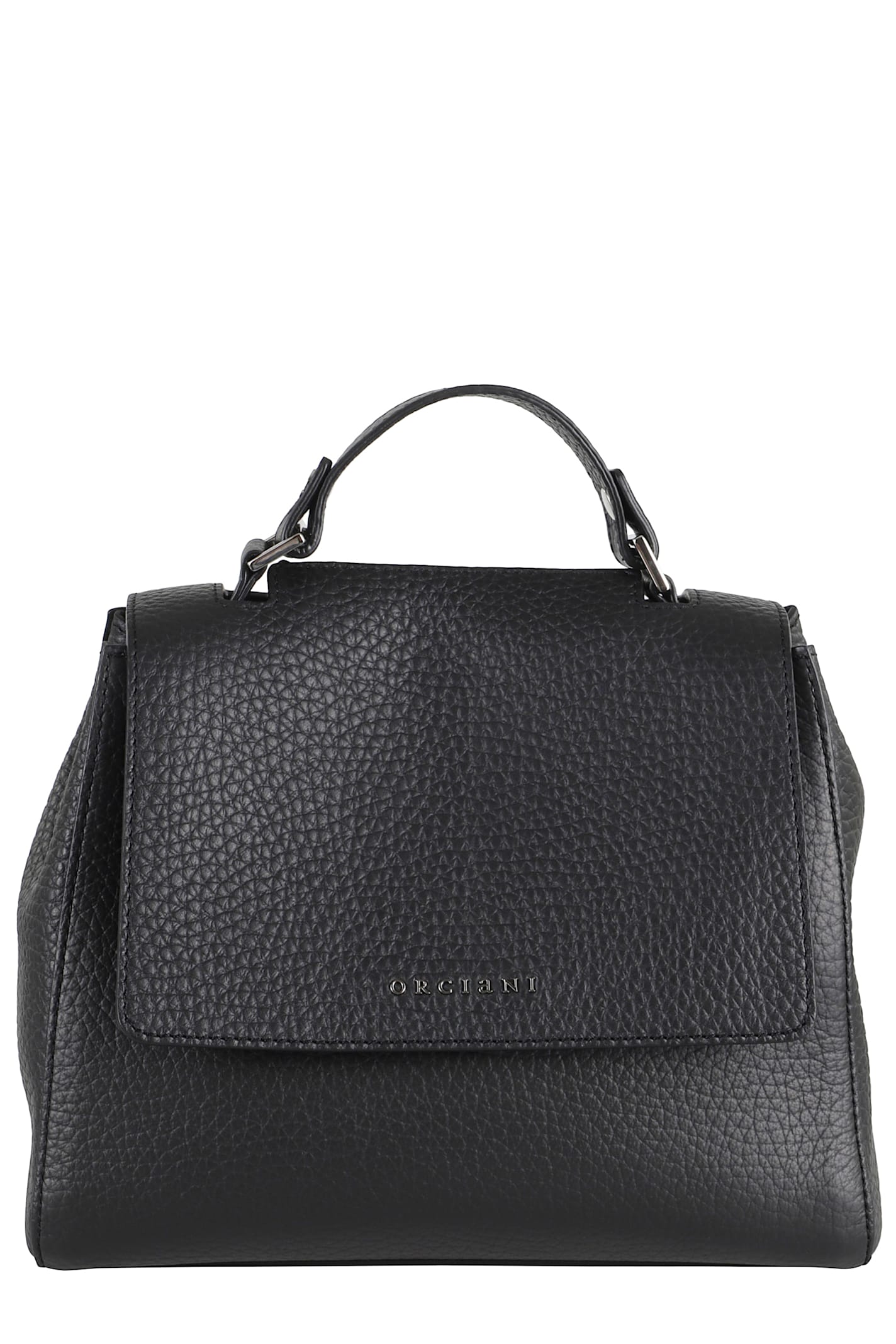 Orciani Borsa Sveva Soft Piccola A Mano In Black