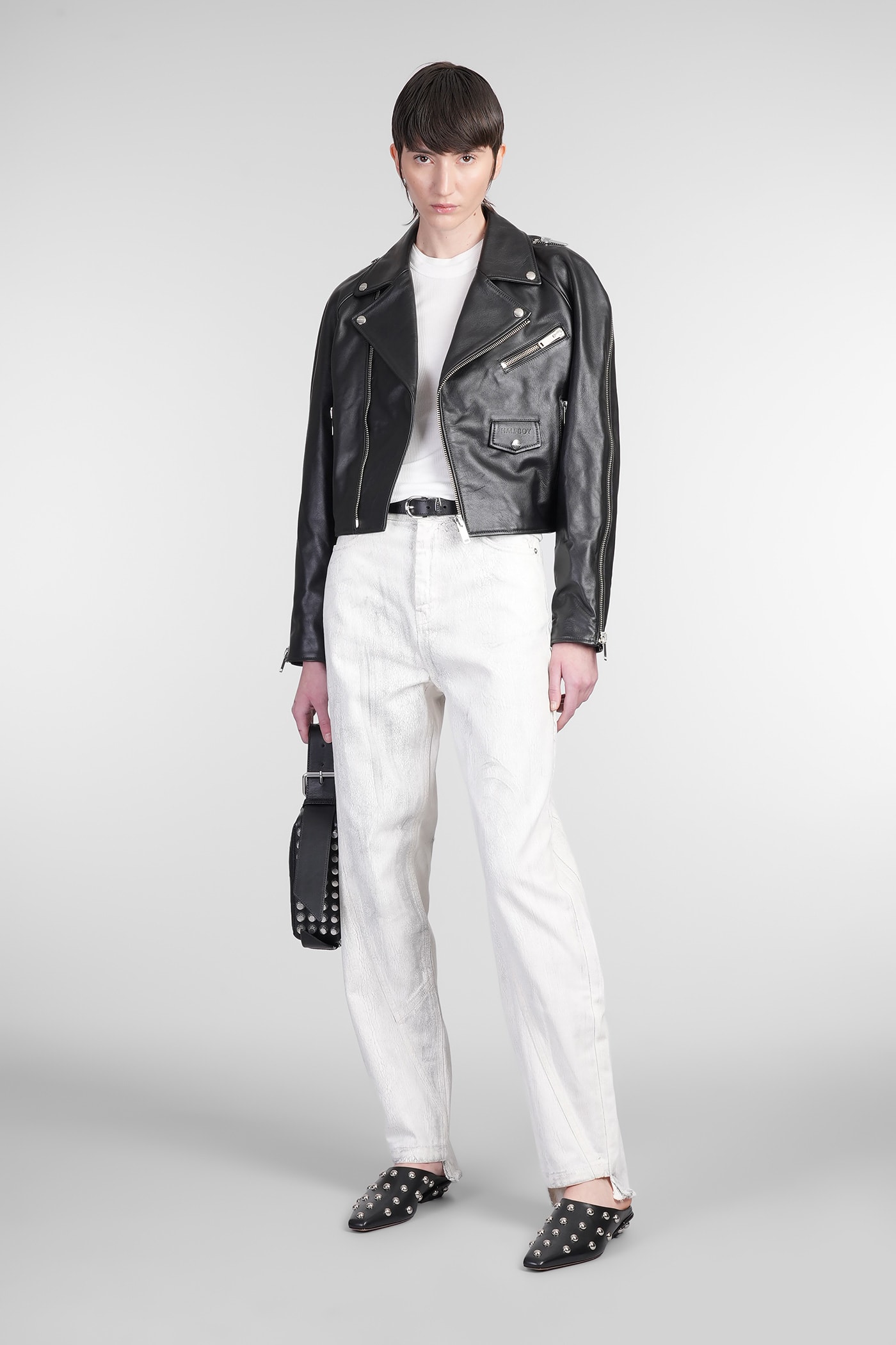 Shop Halfboy Jeans In White Denim