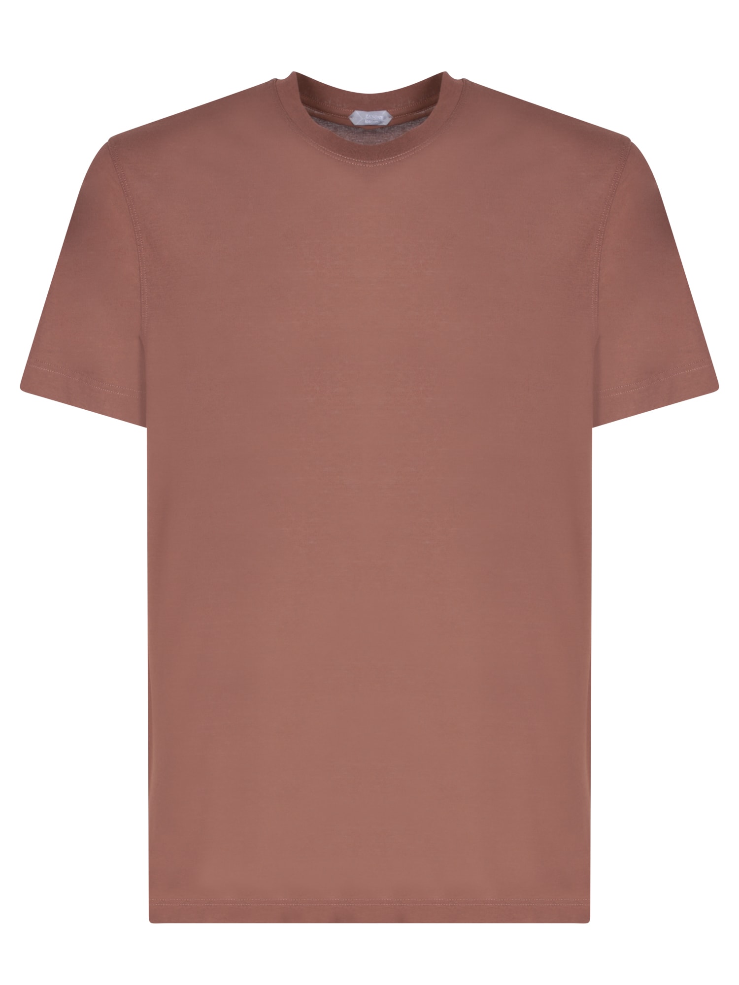 Brown Cotton T-shirt