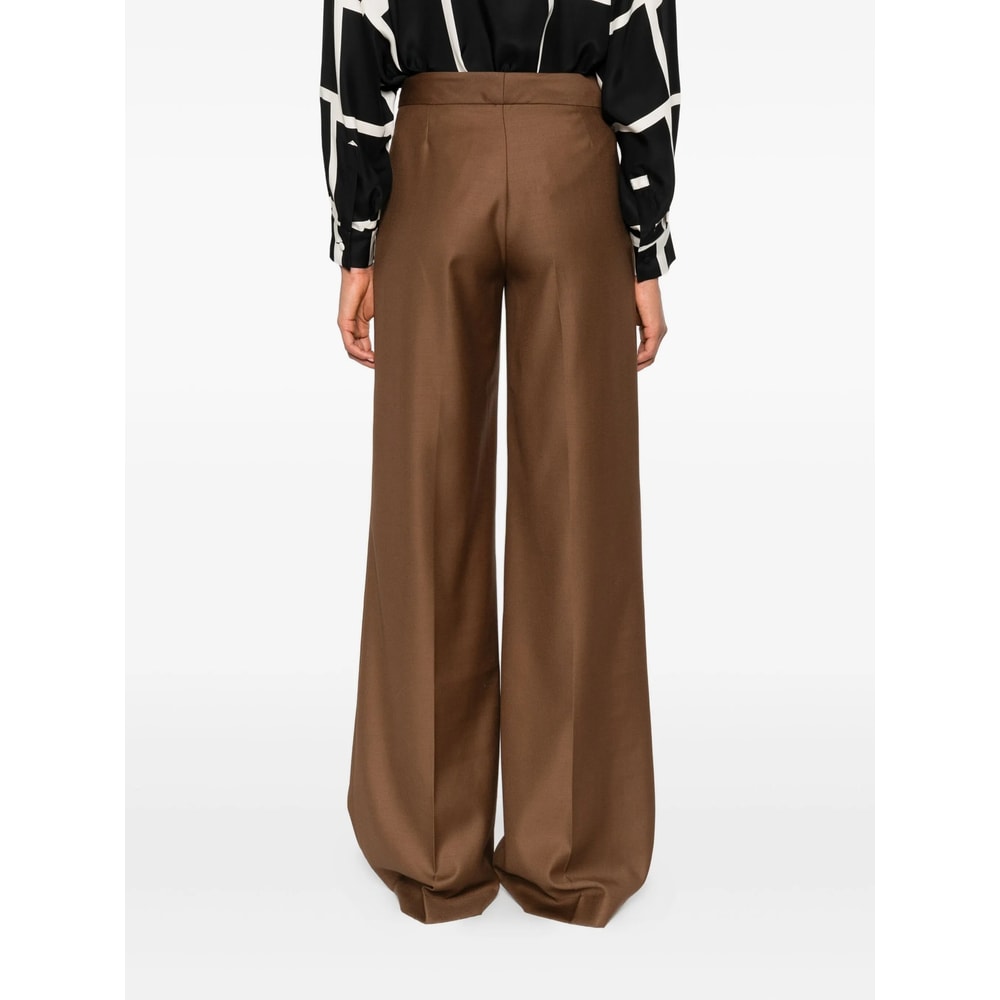 Gianluca Capannolo Pleated Zipper Casual Pants In Brown