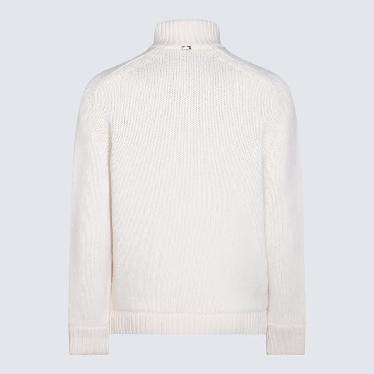 Shop Herno White Wool Knitwear