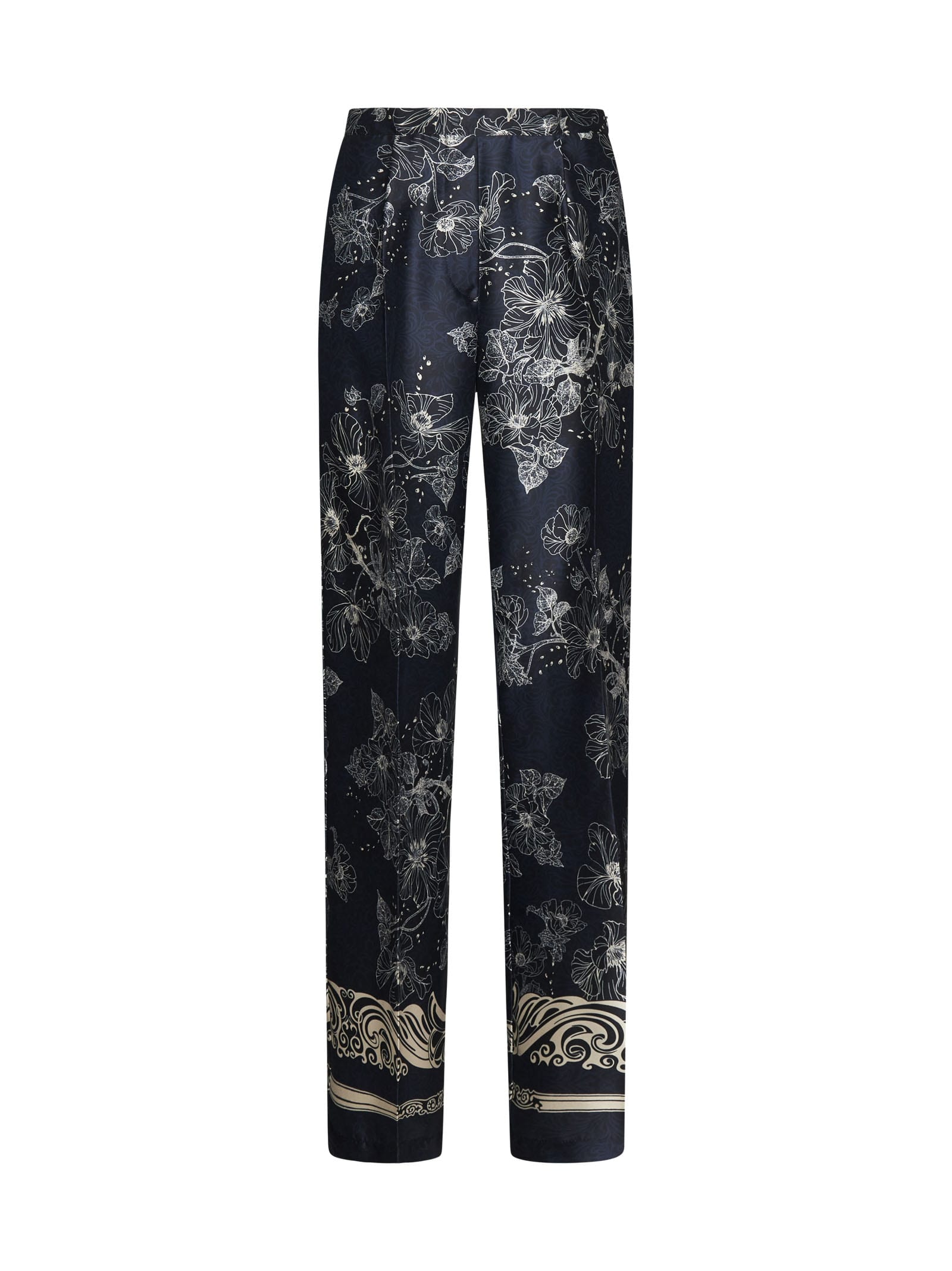 Shop Semicouture Pants In St Fiore Neve Perga