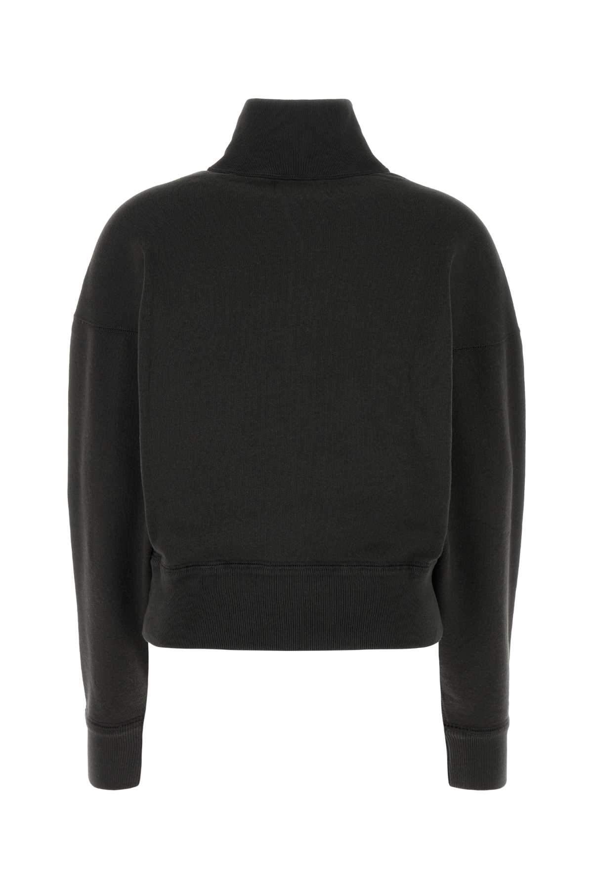 ISABEL MARANT ÉTOILE CHARCOAL COTTON BLEND ROSS SWEATSHIRT