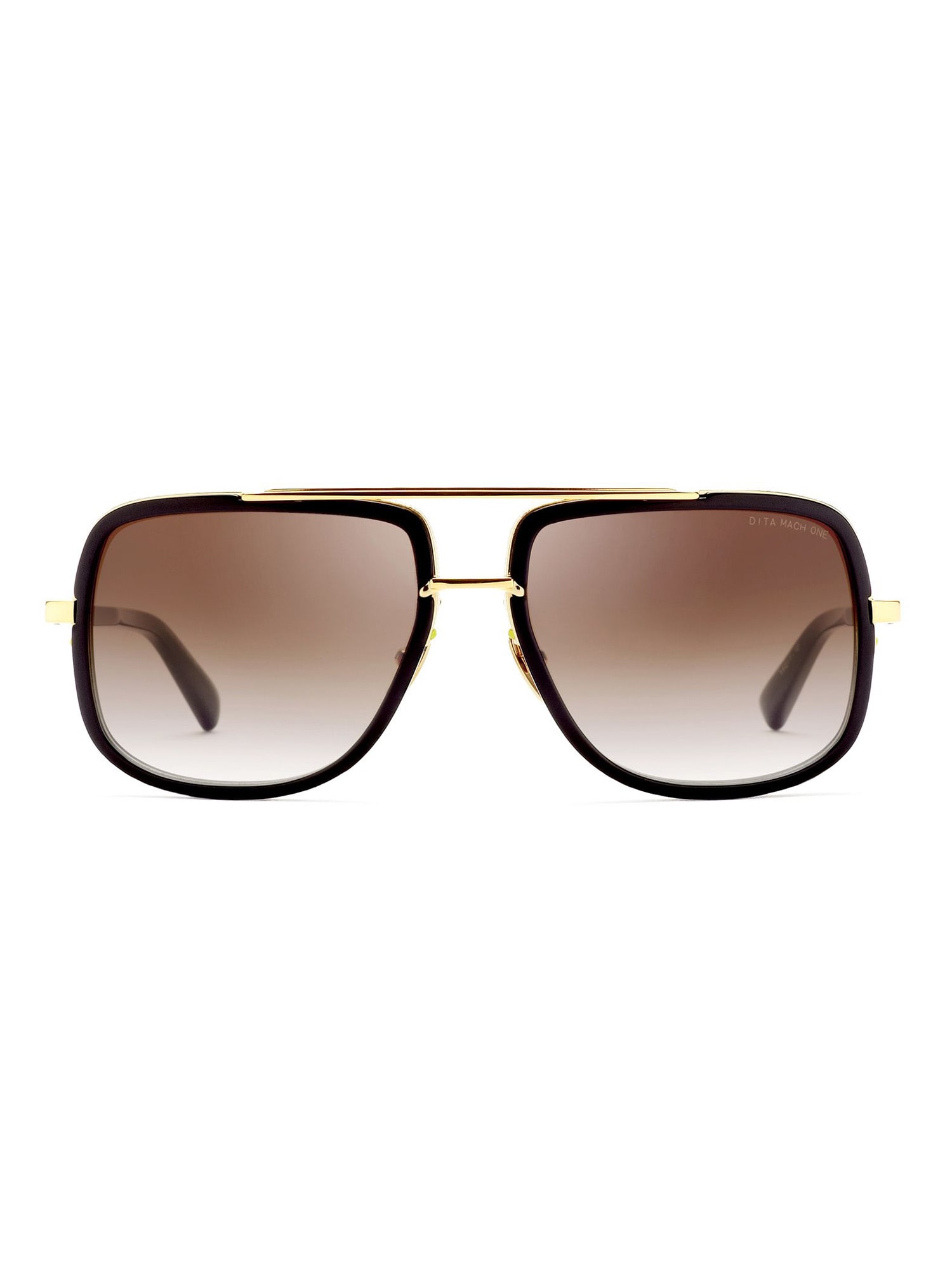 Shop Dita Drx/2030b/59 Mach One Sunglasses In K Gold_black