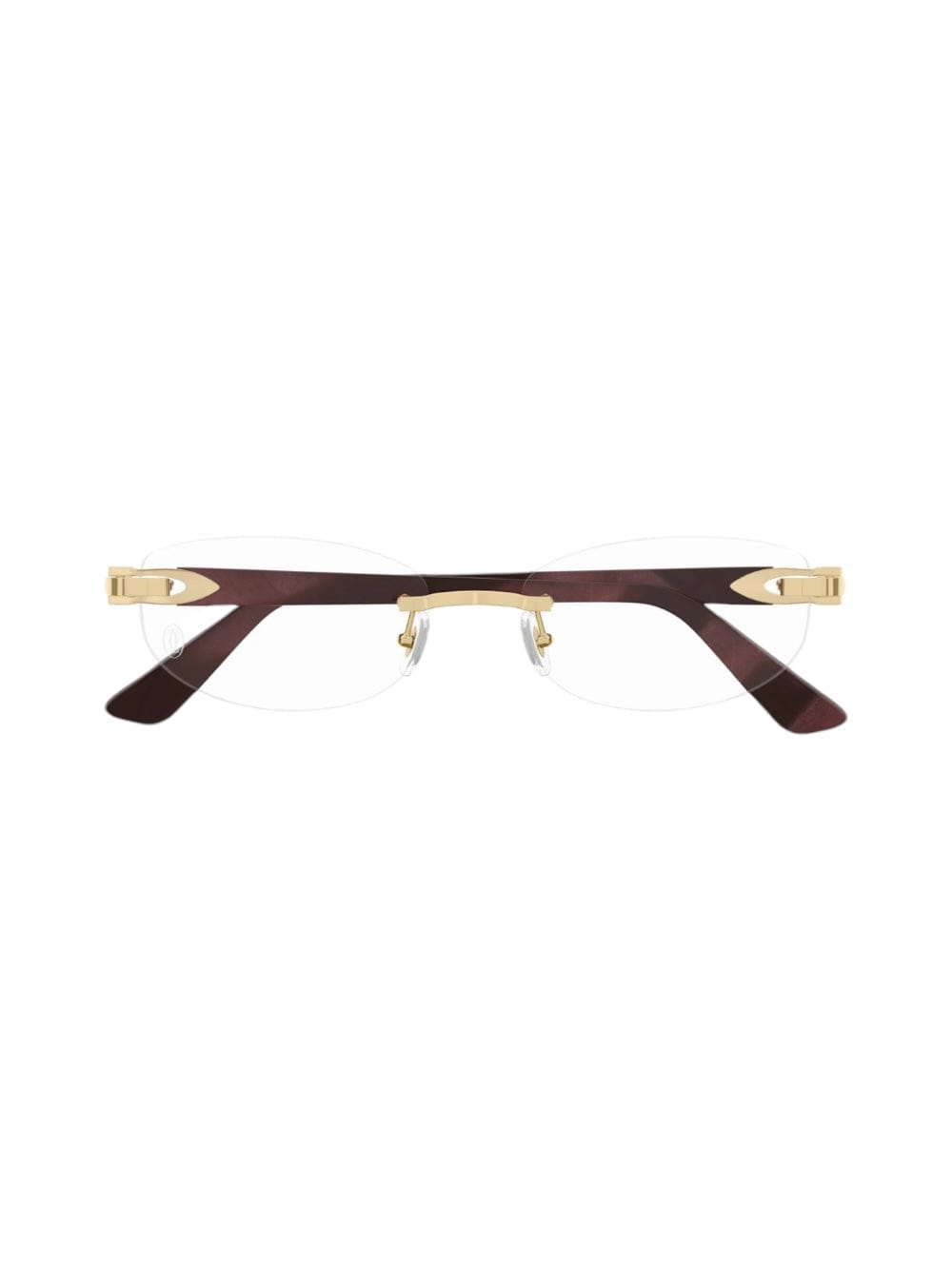 Shop Cartier Ct 0318 - Gold Glasses