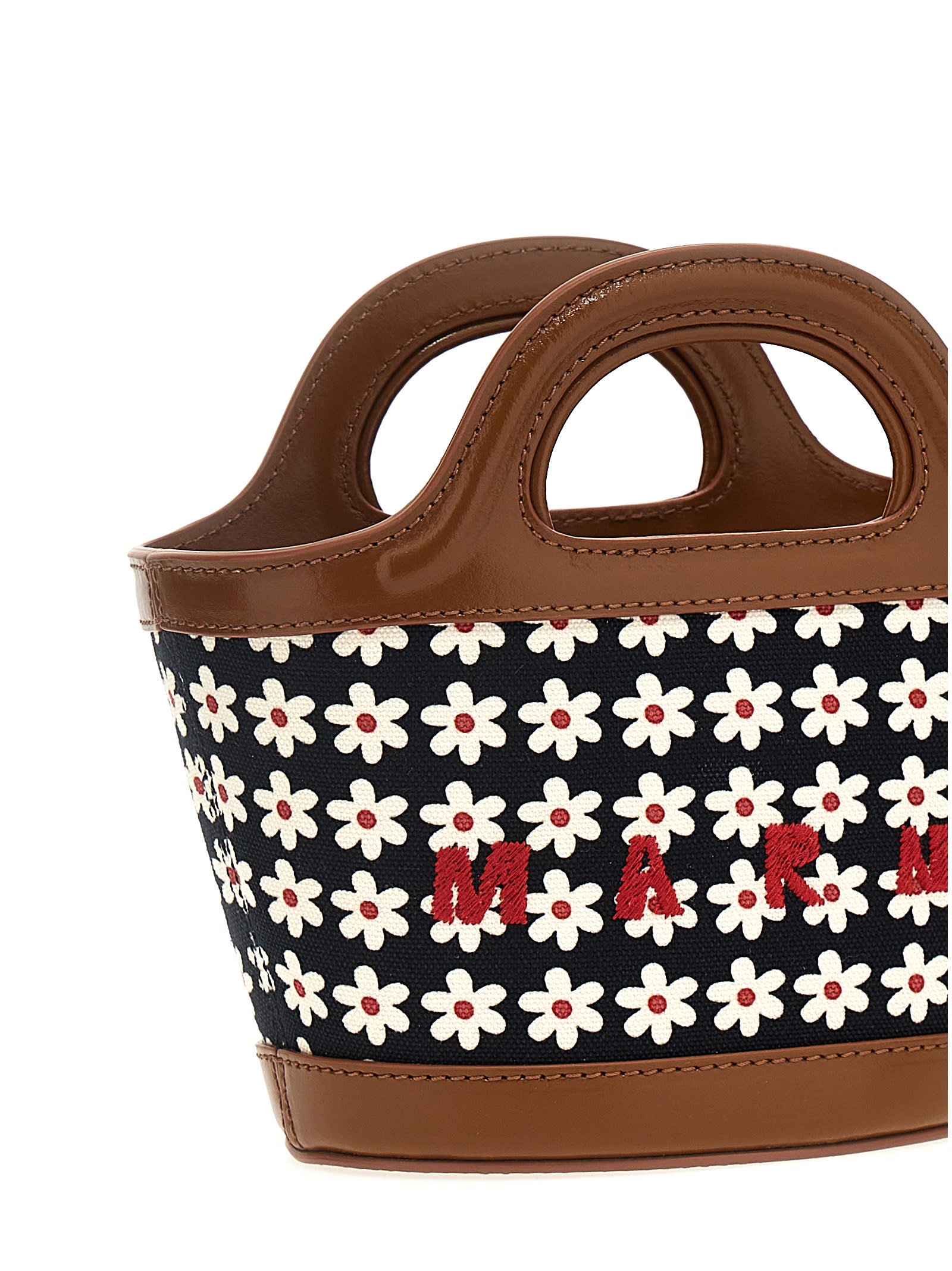 Shop Marni Micro Tropicalia Handbag In Multicolor