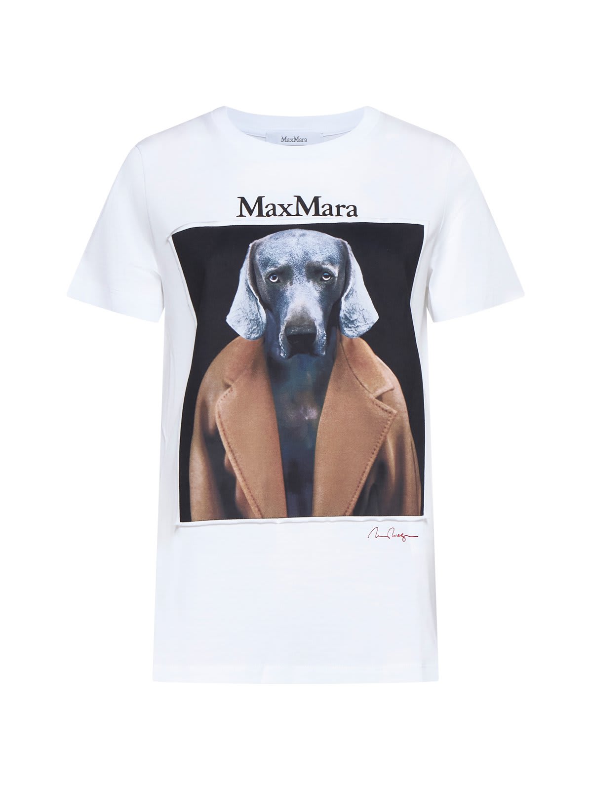 MAX MARA GRAPHIC PRINTED CREWNECK T-SHIRT 