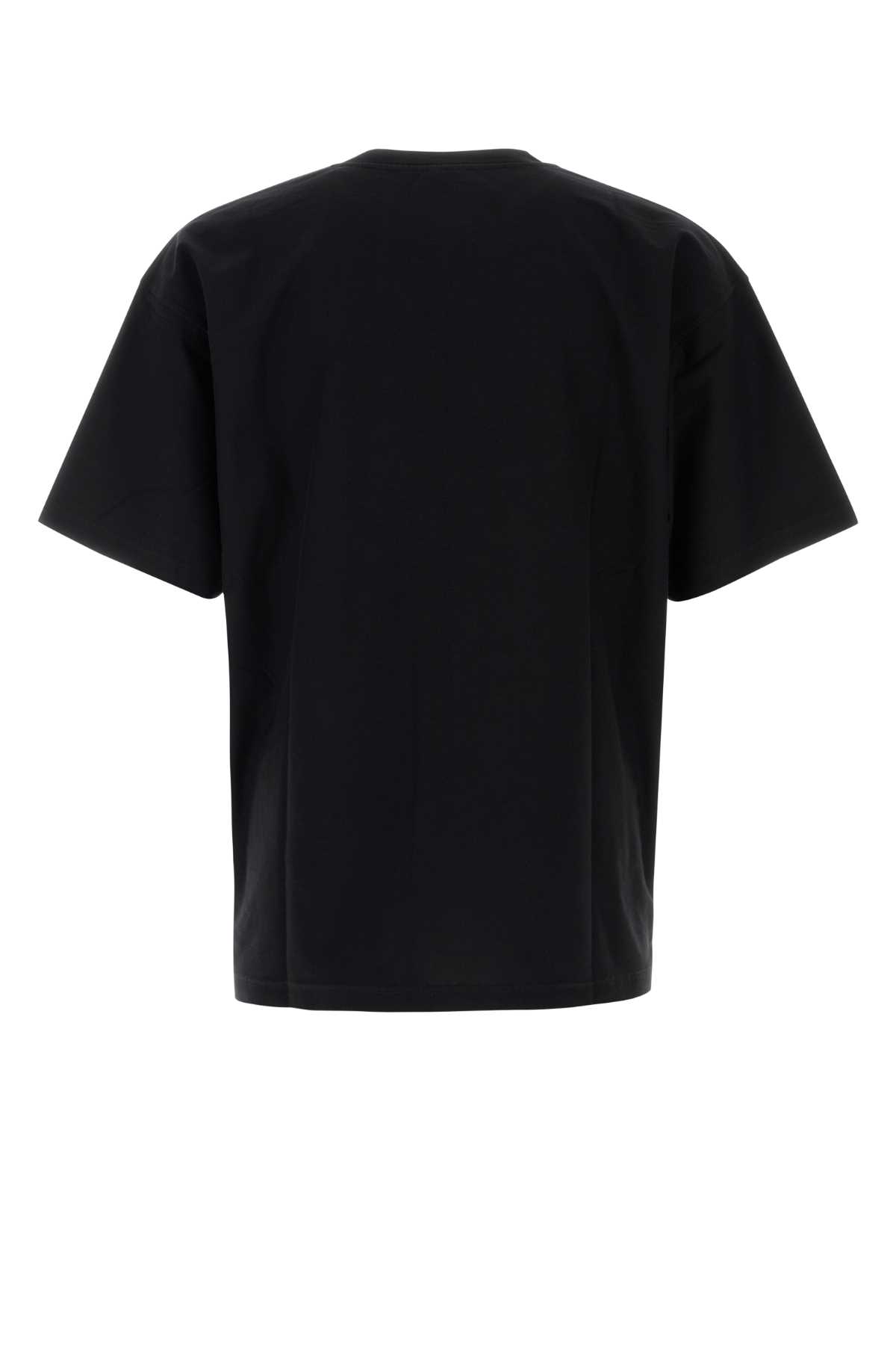 DIESEL BLACK STRETCH COTTON BLEND T-BOX OVERSIZE T-SHIRT