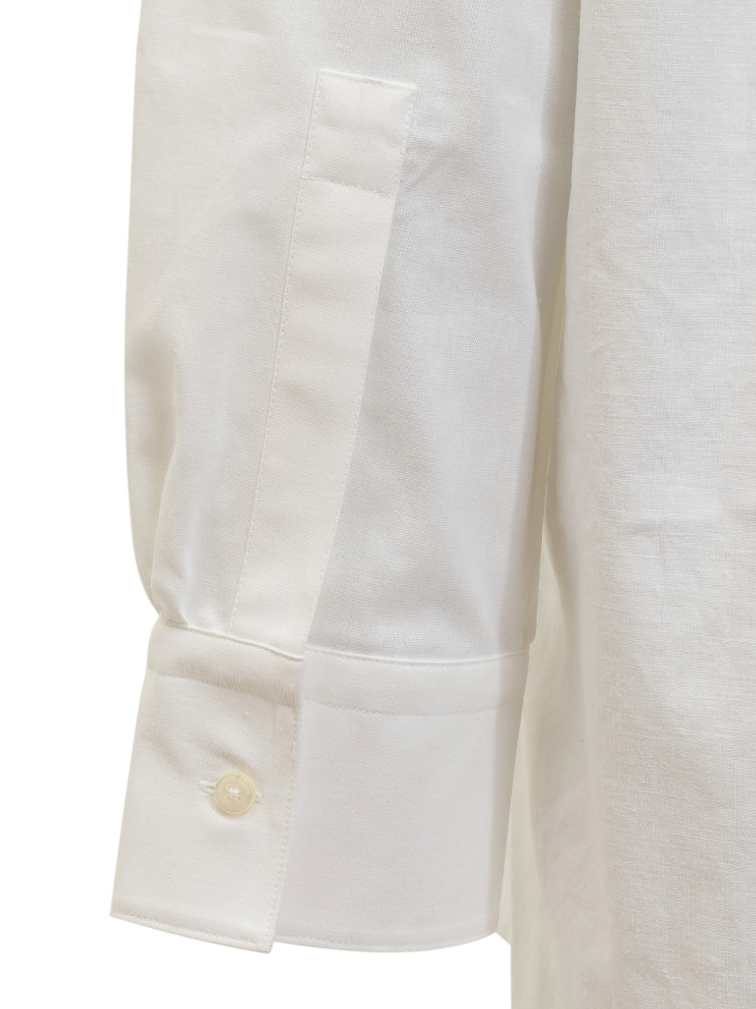 Shop Marine Serre Shirt With Embroidery And Logo In Off White