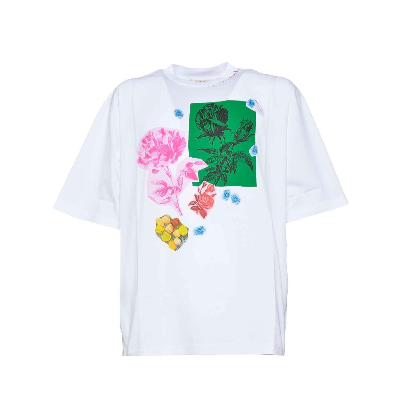 Floral Printed Crewneck T-shirt