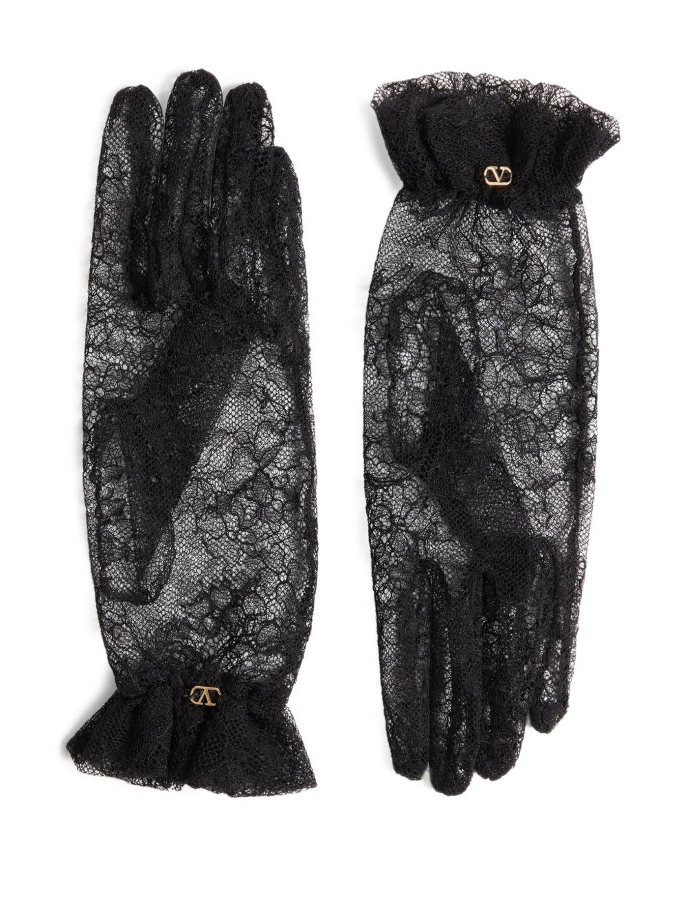 Valentino Garavani Vlogo Lace Gloves