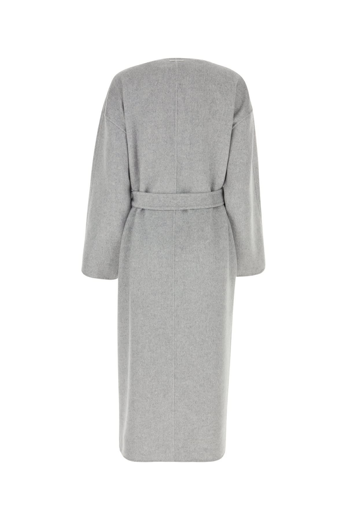 Shop Calvin Klein Df Wool Coat In Palegreyheather