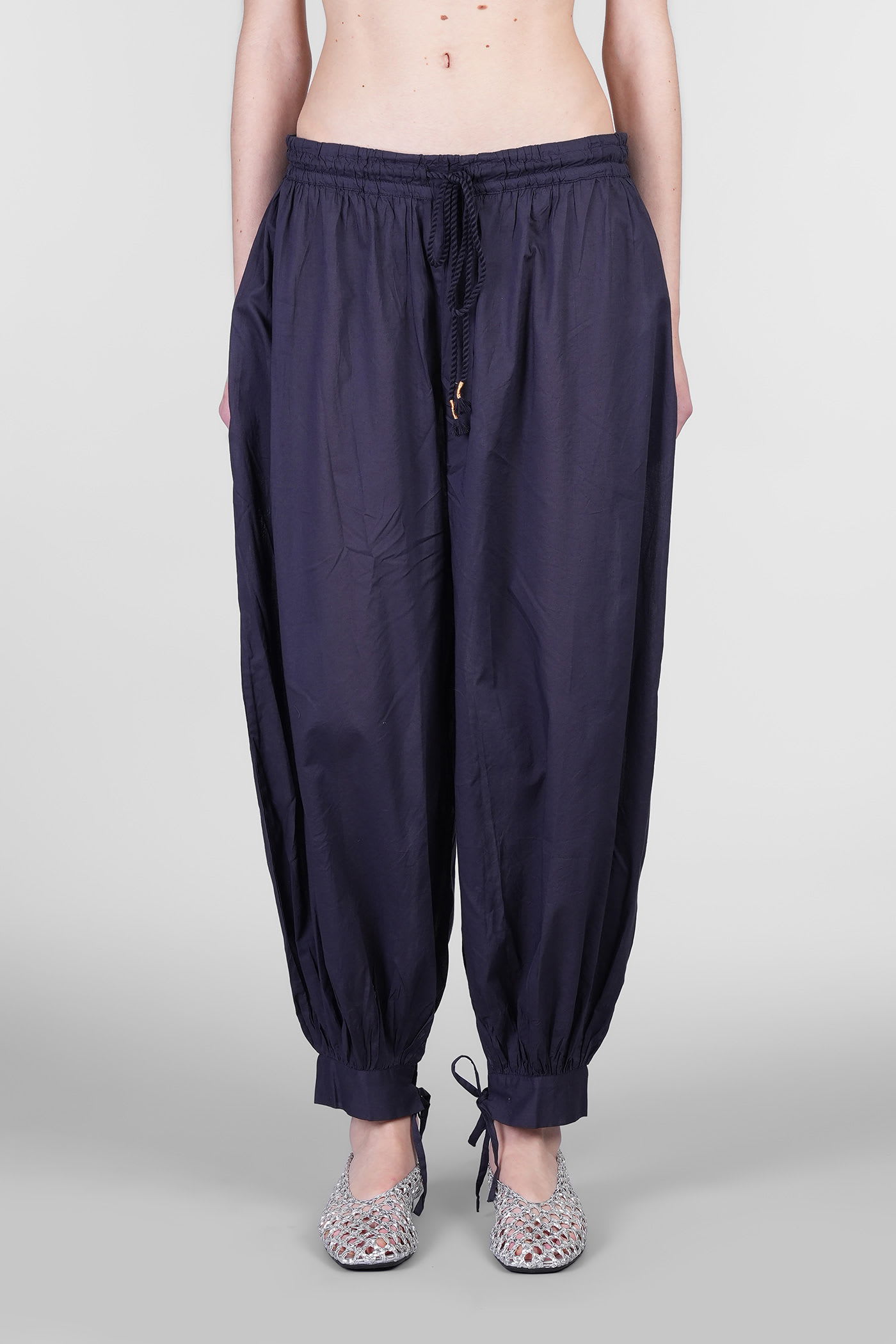 Mirabel Pants In Blue Cotton