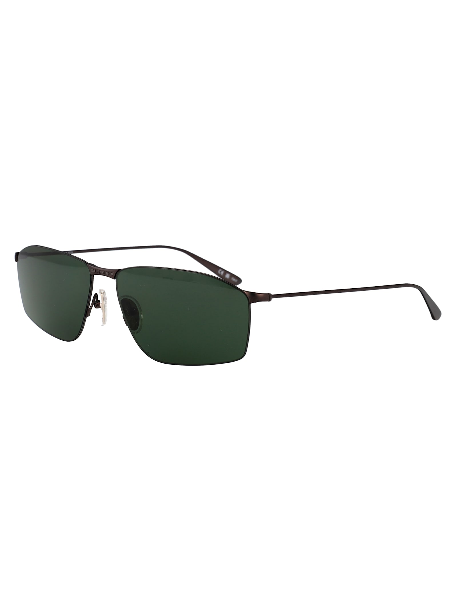 Balenciaga Bb0413s-003 - Grey Sunglasses In Grey-grey-green