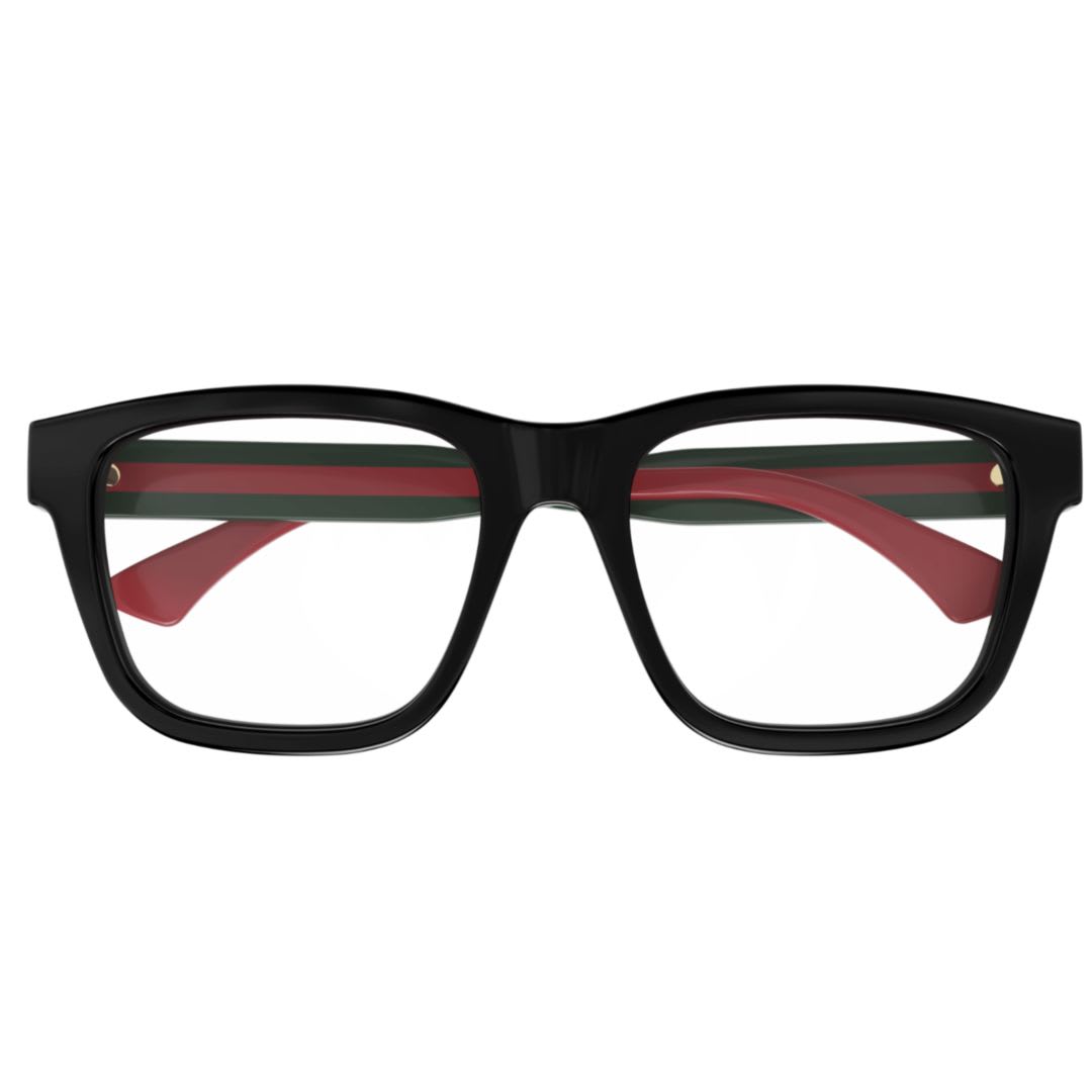 Gucci Gg1870o-001black-green-transparent In Black