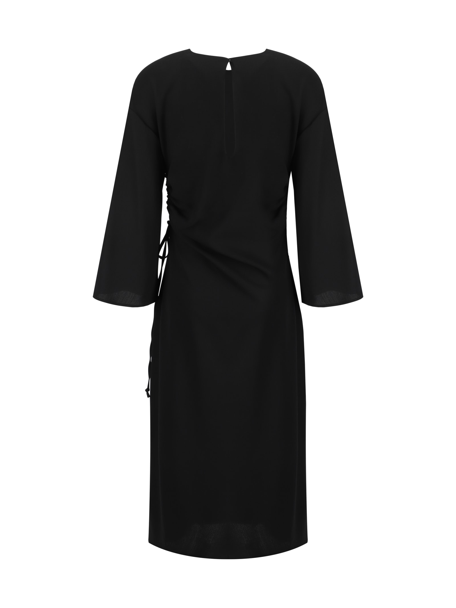 Shop Crida Milano Bassano Long Dress In Black