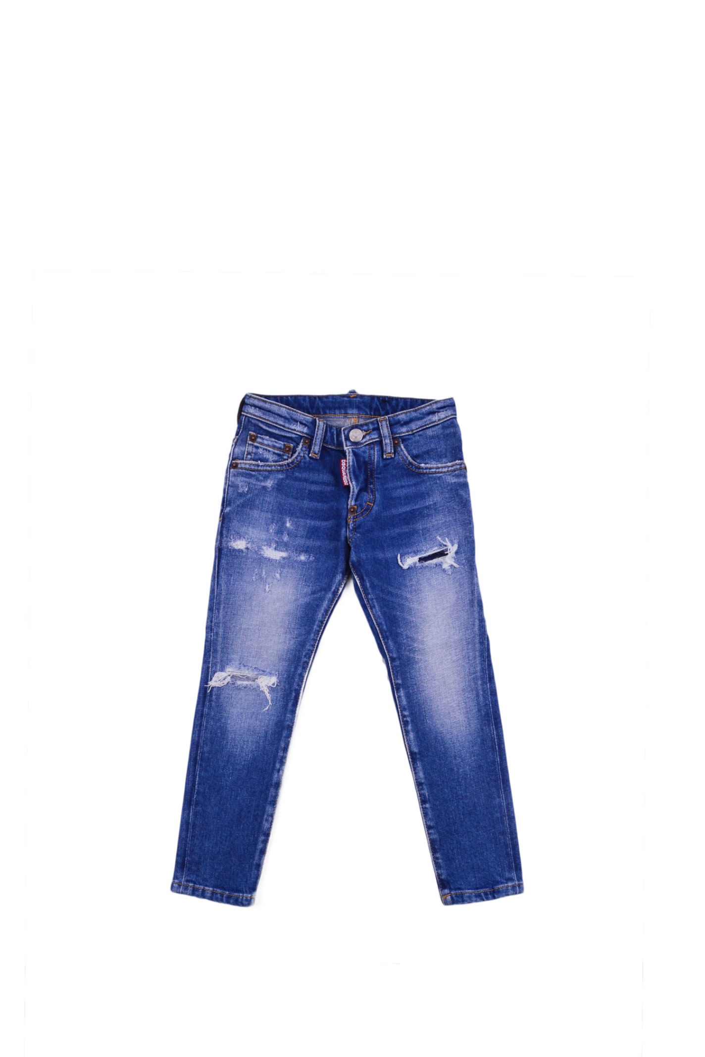 Dsquared2 Denim Jeans With Logo Print