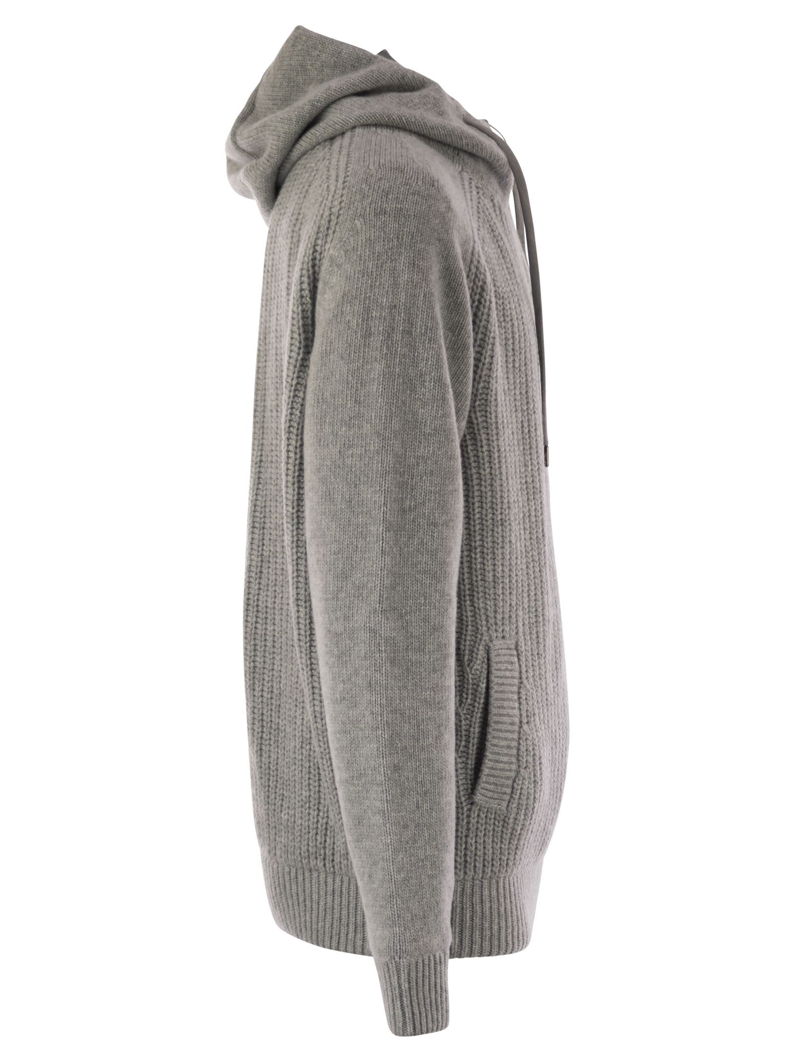 Herno Men Reversible Padded Wool Bomber Jacket In Gray