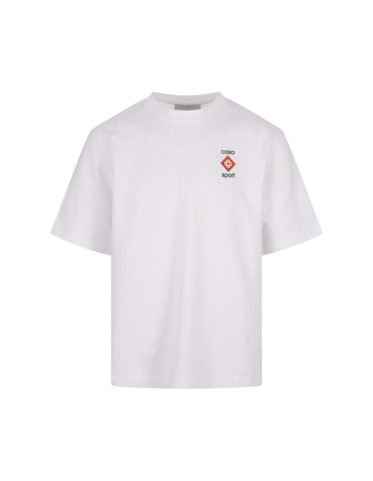 Shop Casablanca Casa Sport Logo 3d T-shirt In White