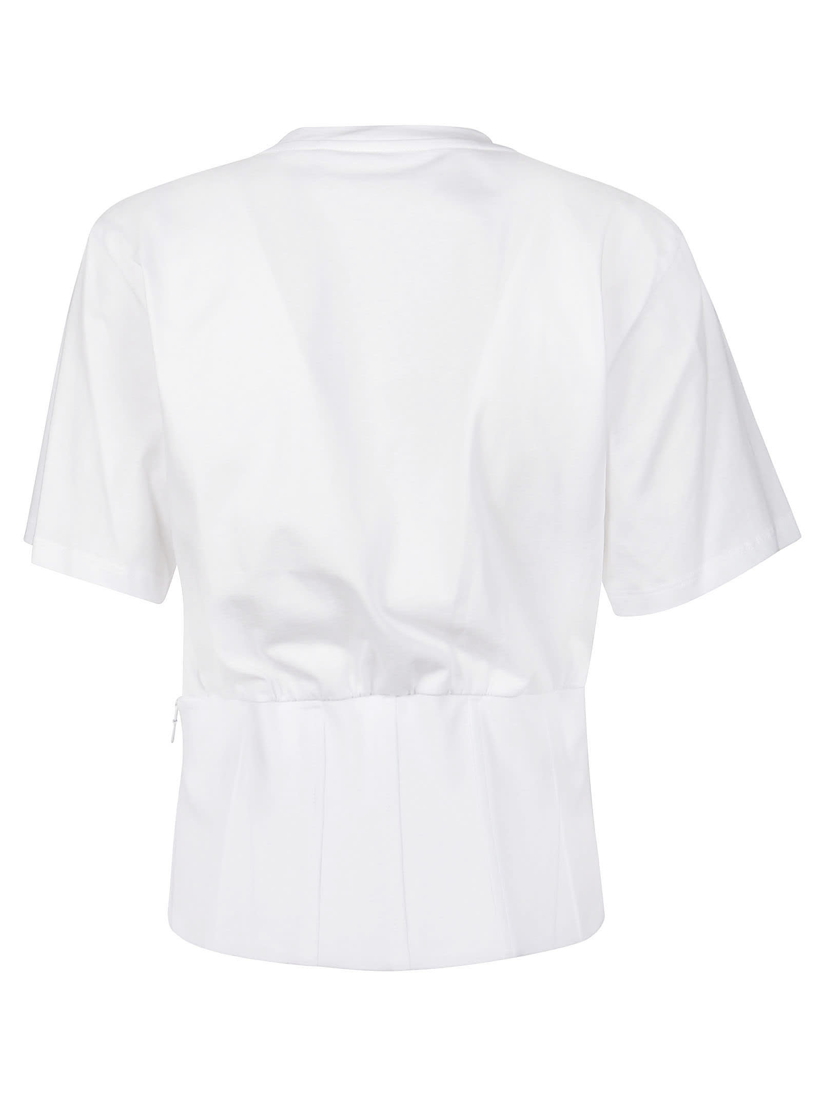 Shop Federica Tosi Pannelled T-shirt In Bianco