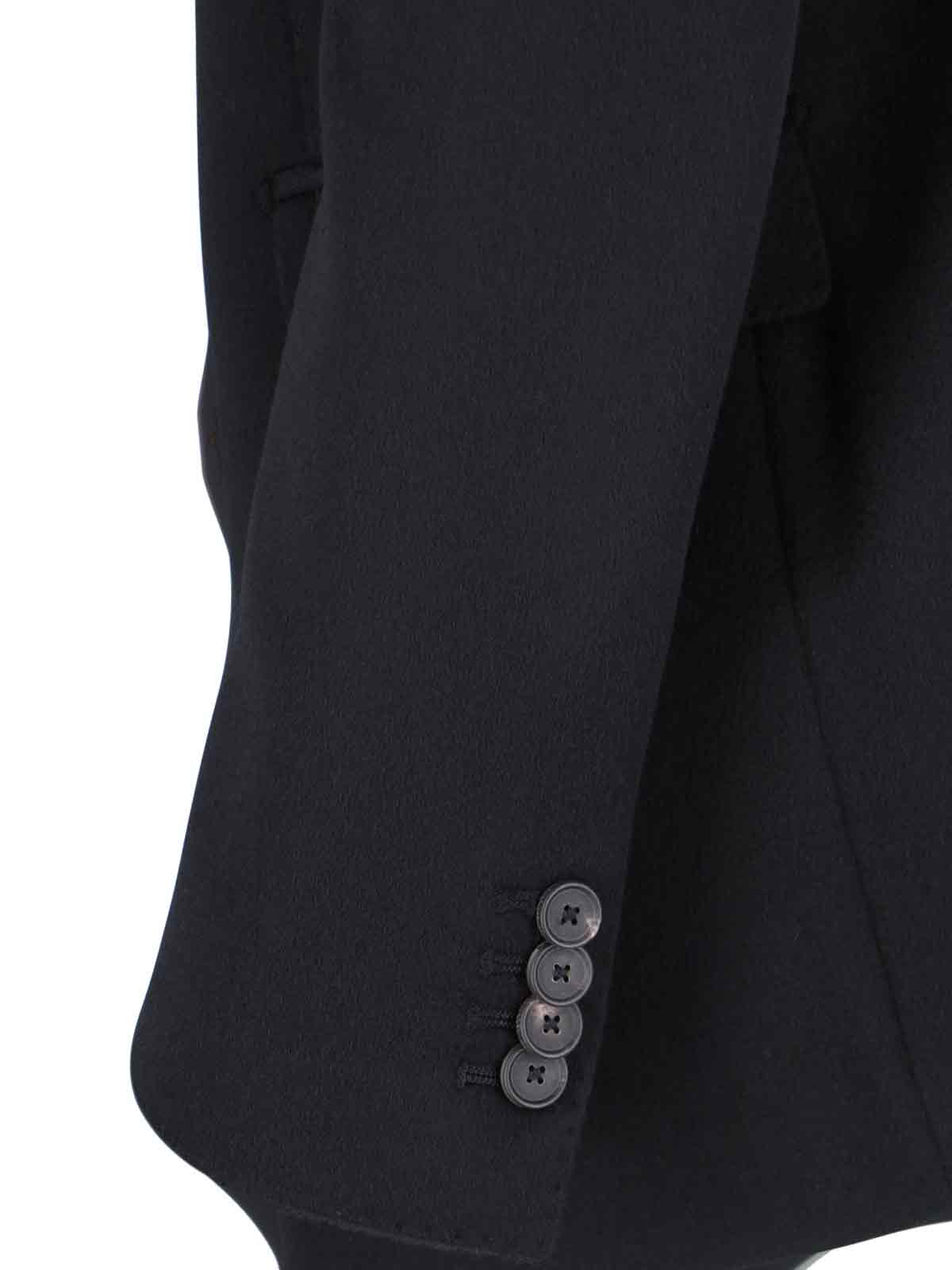 Shop Tagliatore Double-breasted Blazer In Black