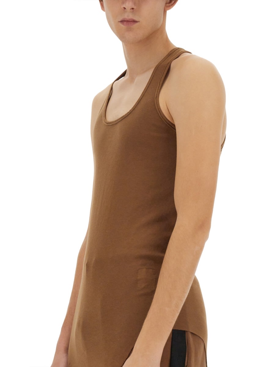 Shop Drkshdw Cotton Tank Top In Brown