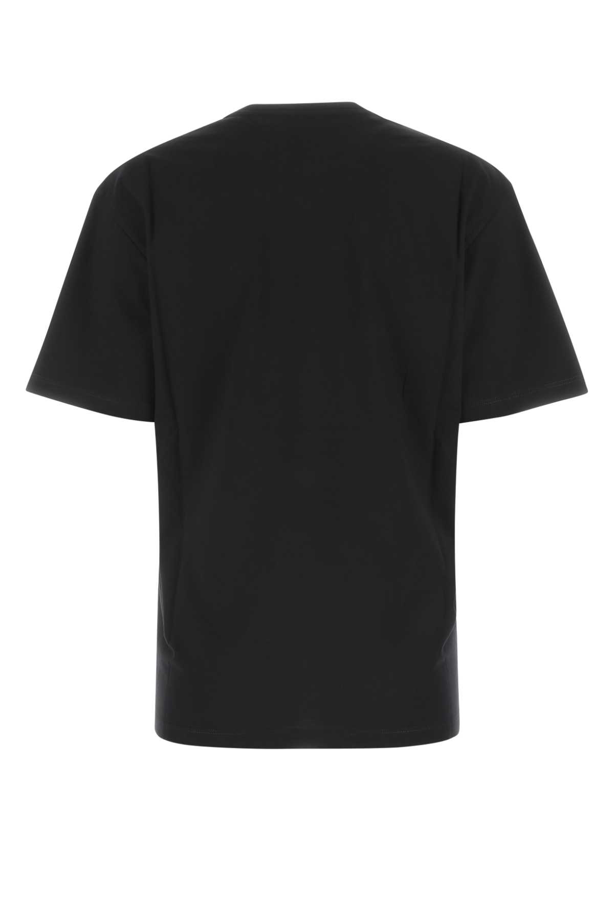 Alexander Mcqueen Black Cotton T-shirt In 0520