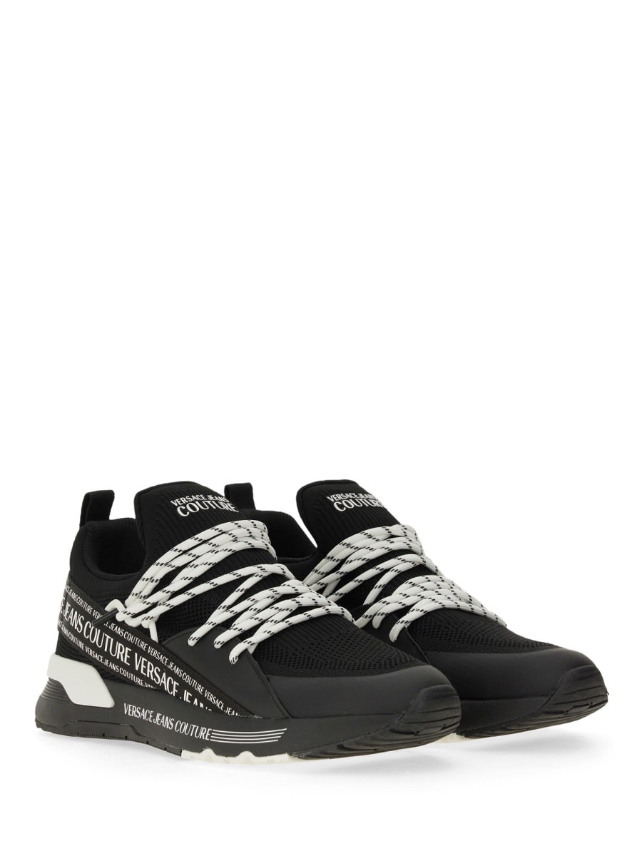 Shop Versace Jeans Couture Hyber Sneaker In Black