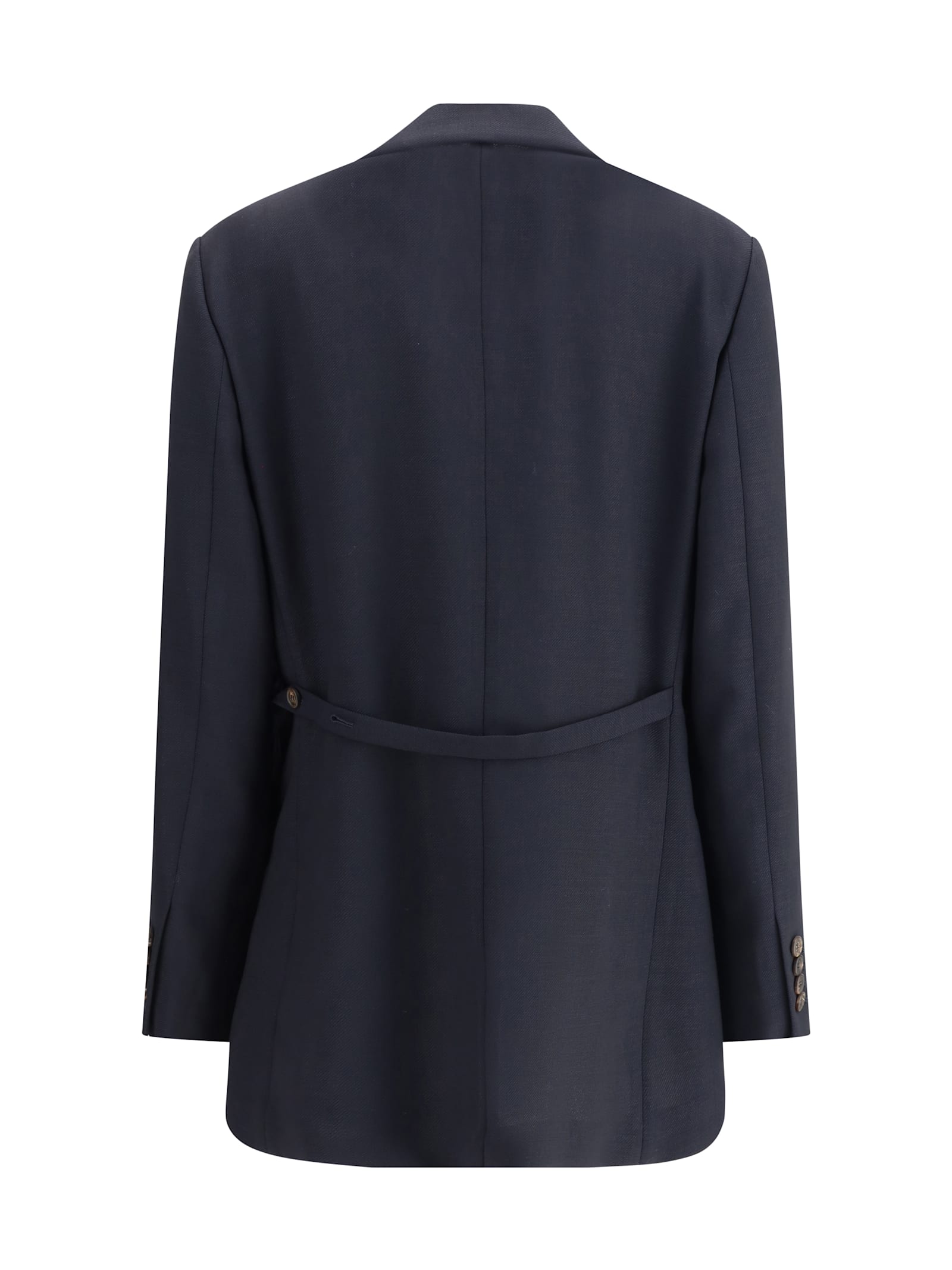 Brunello Cucinelli Women Virgin Wool Blazer In Blue