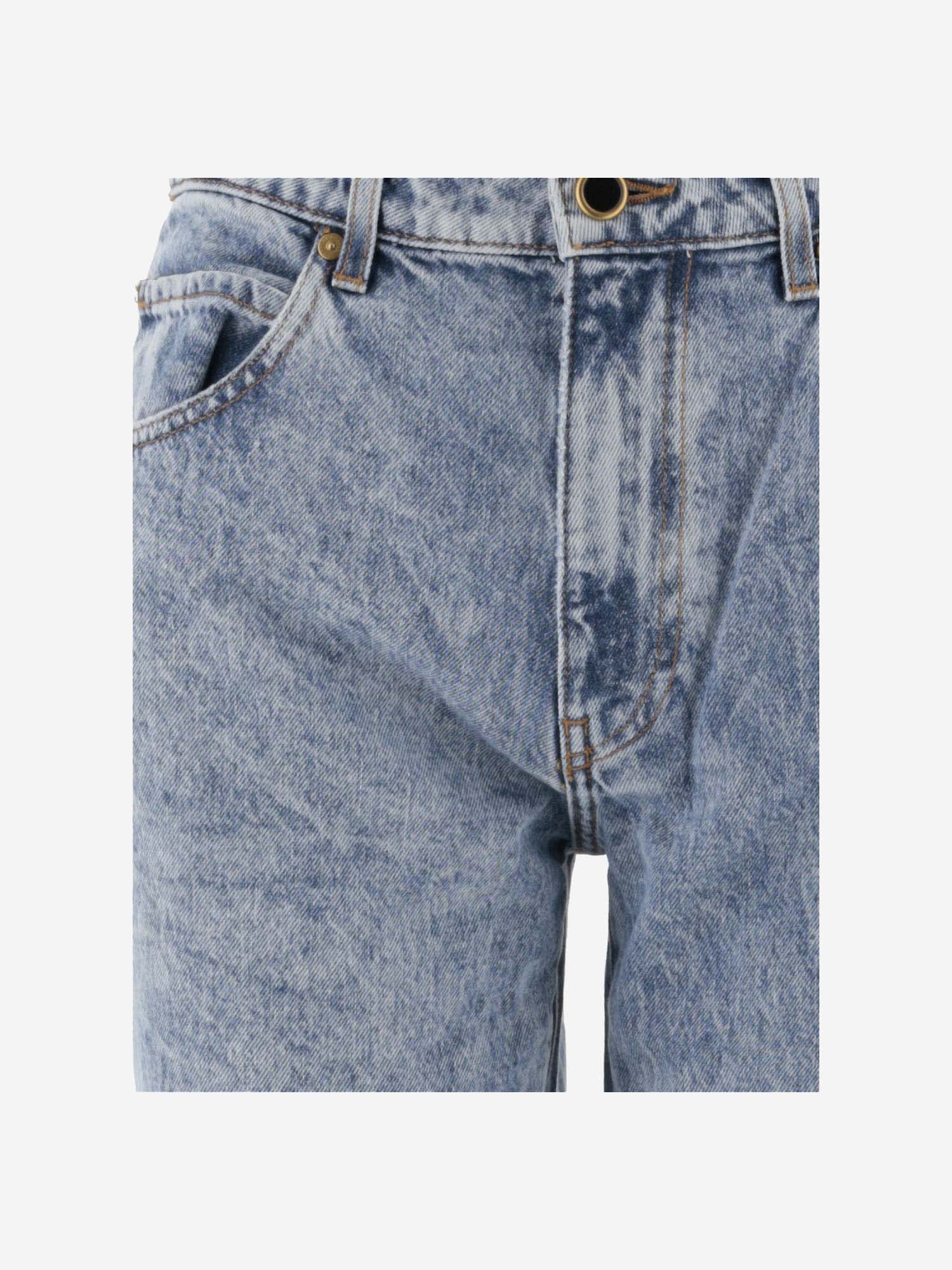 Shop Khaite Cotton Denim Jeans In Bryce