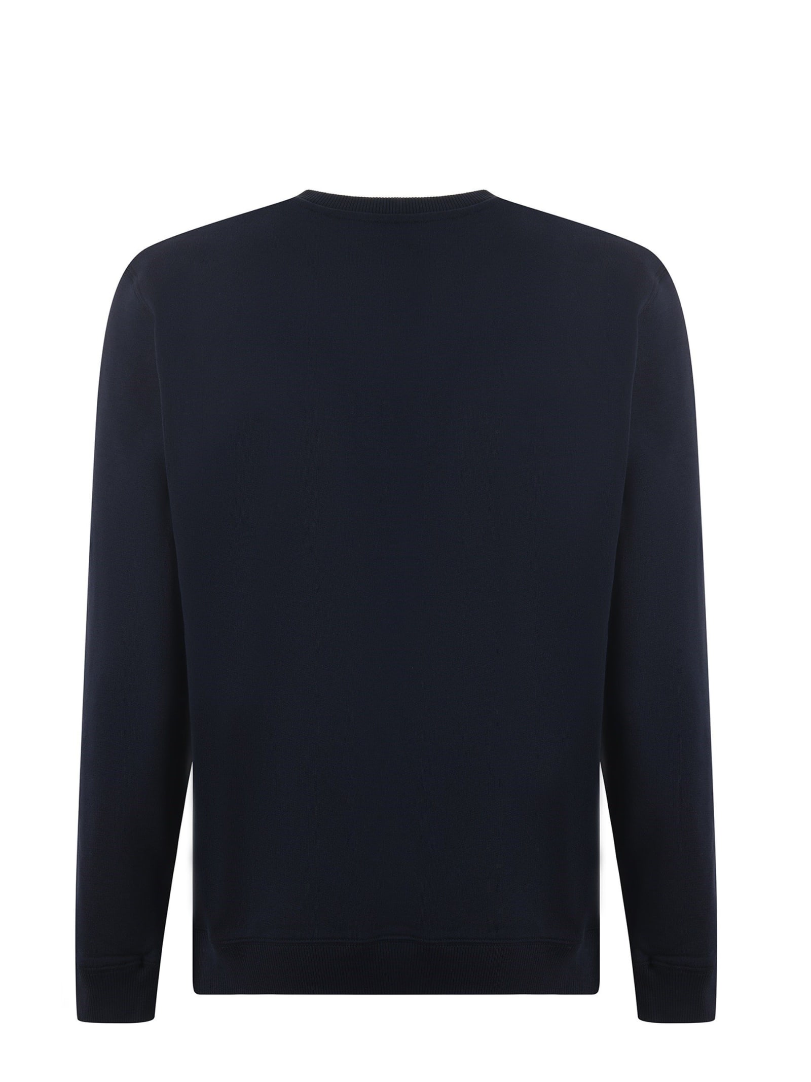 Shop Dondup Cotton Sweatshirt In Blu Scuro
