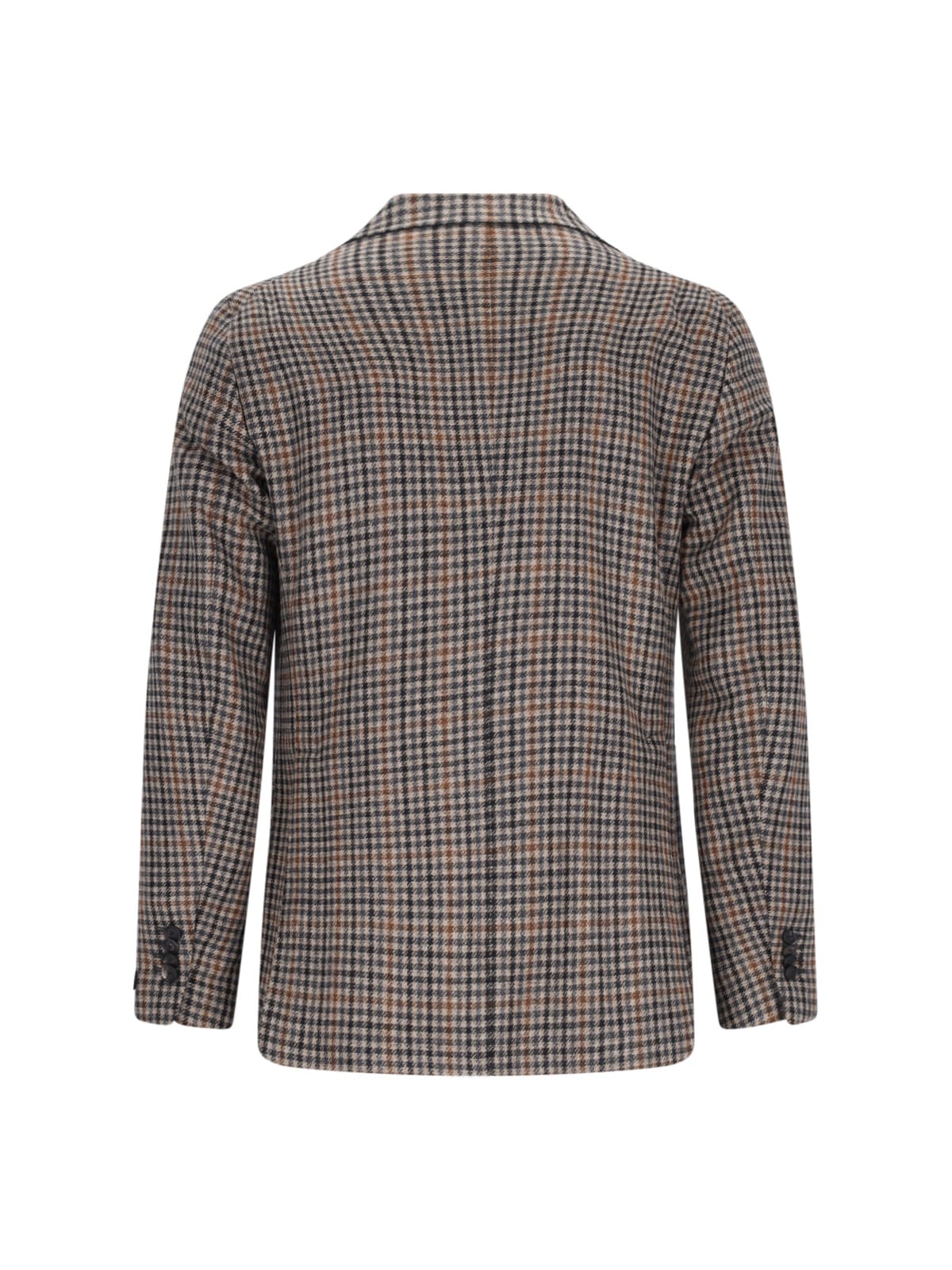 Shop Tagliatore Check Blazer In Brown