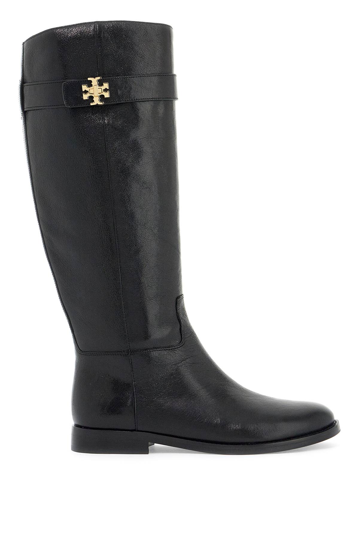 Shop Tory Burch T Lock Riding Boot For Equest In Perfect Black (black)