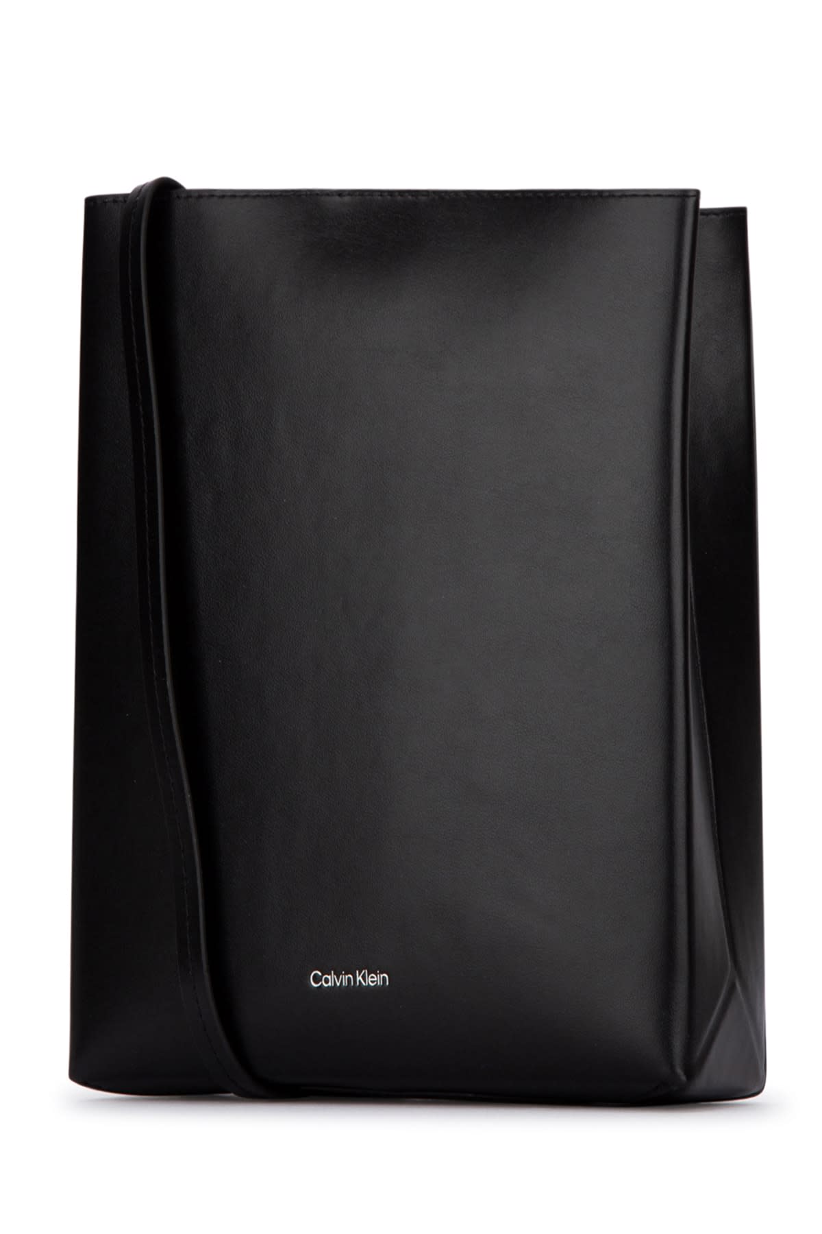 Shop Calvin Klein Paper Bag Ns Crossbo In Black