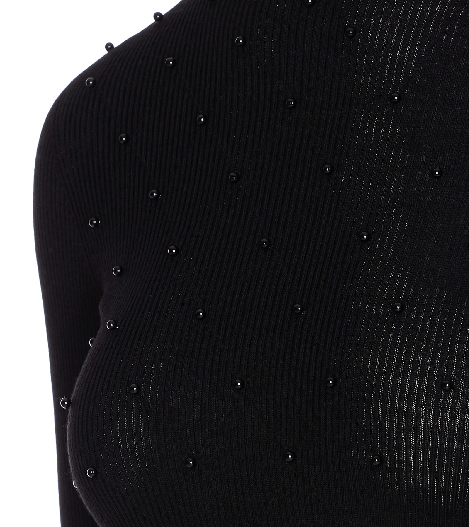 Liu •jo Long Sleeves Top In Black
