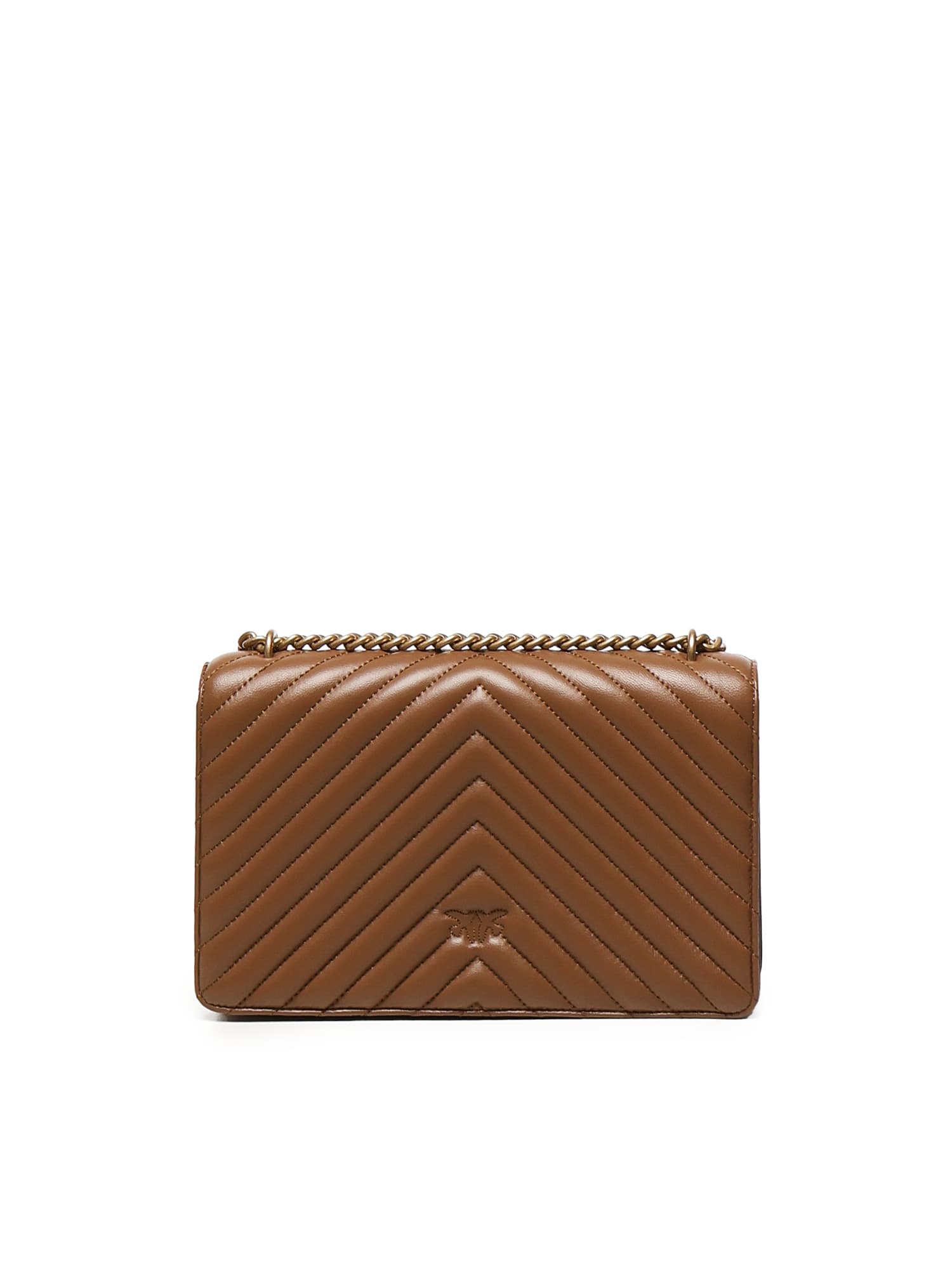 Pinko Love Bag Medium Crossbody Bag In Brown