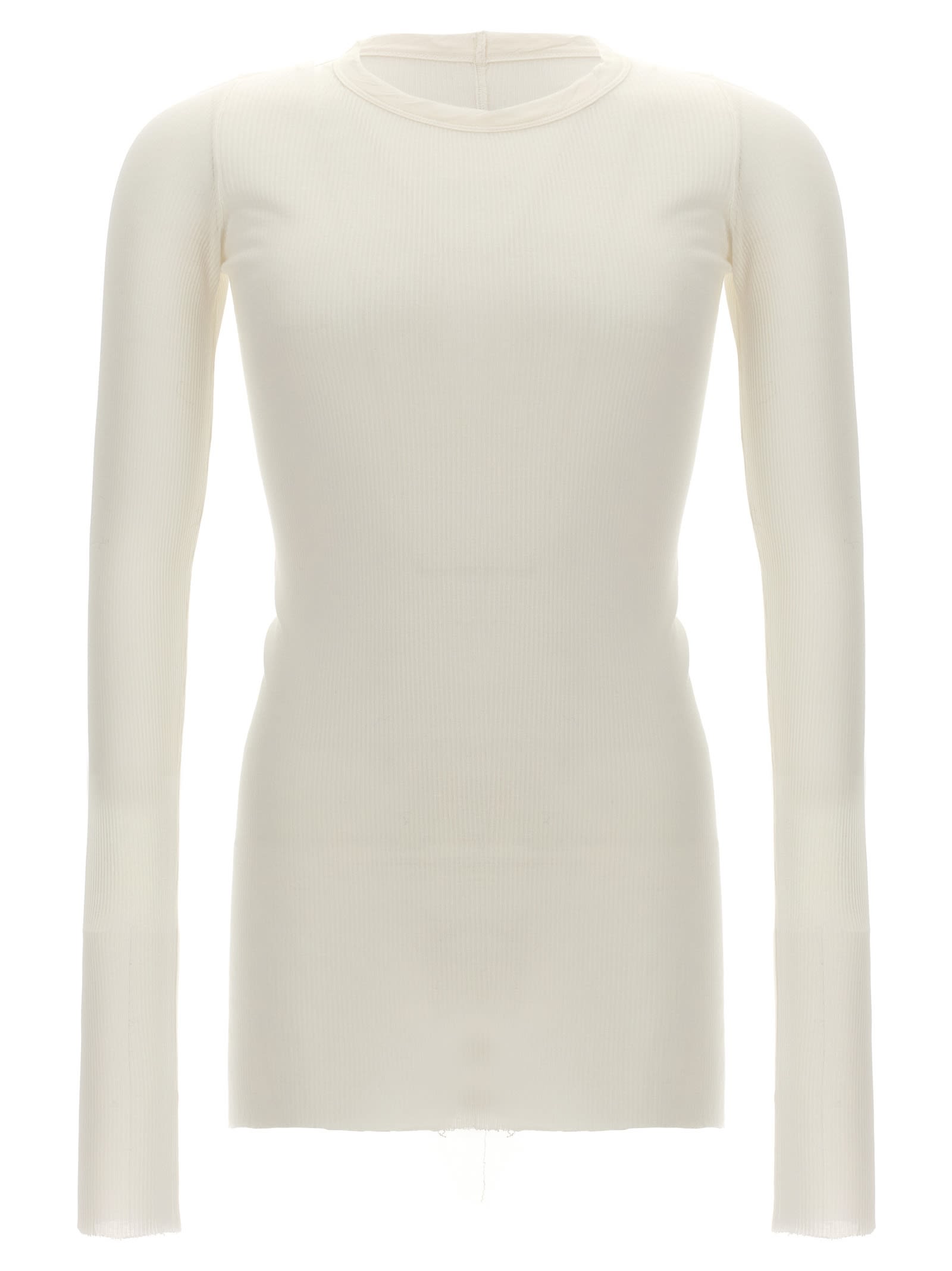 Rick Owens Long-sleeved T-shirt In White