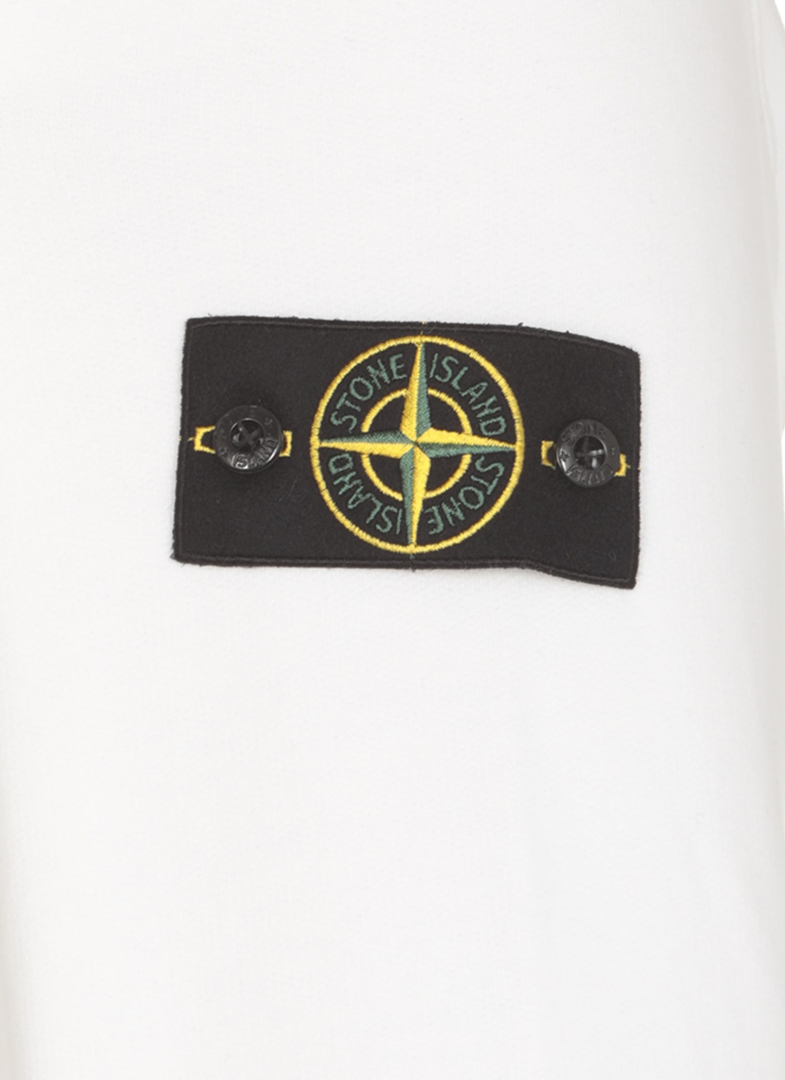 Shop Stone Island Sweatshirt With Logo In White