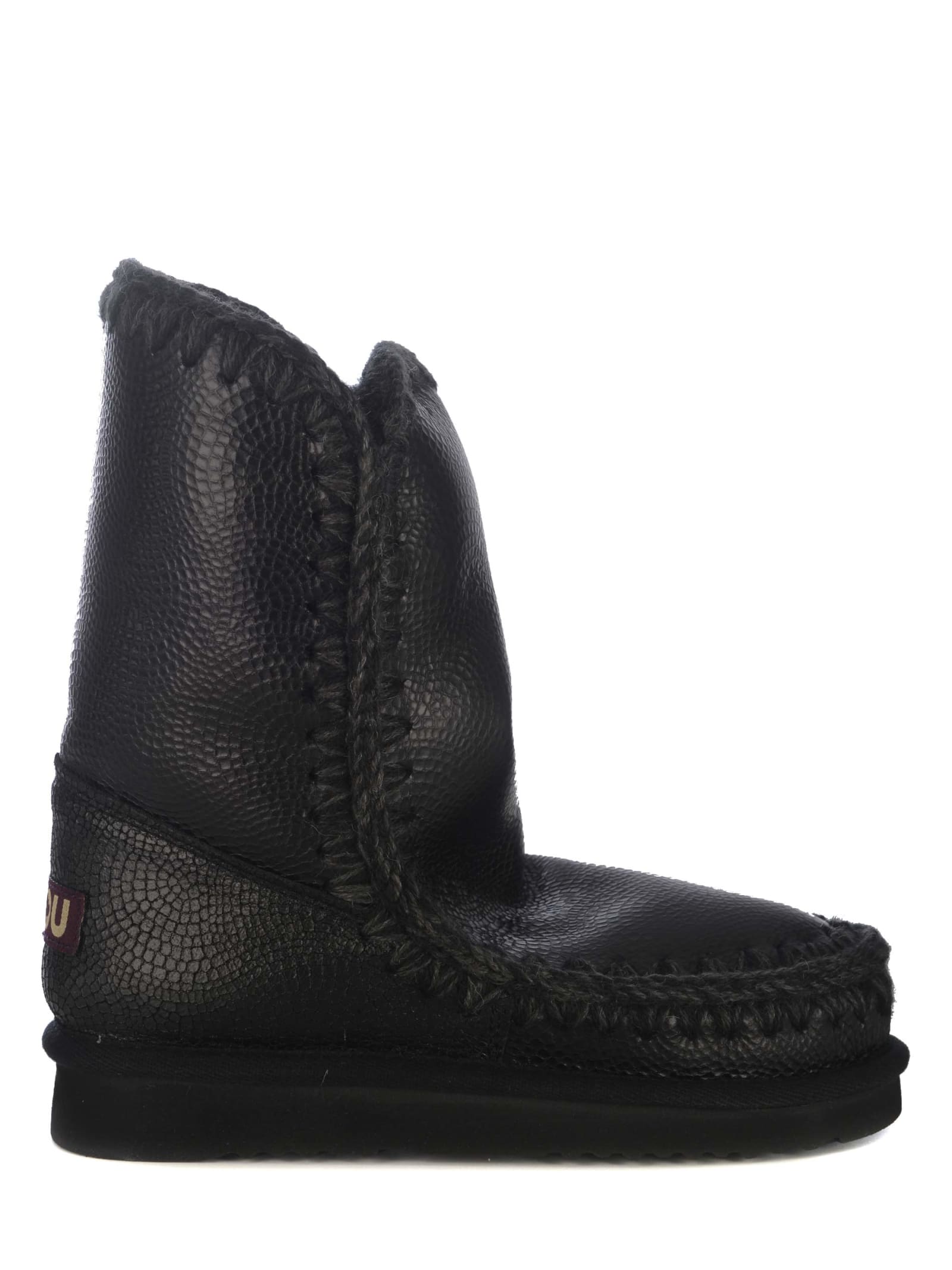 Mou Boots  Eskimo24 Made Of Leather In Nero