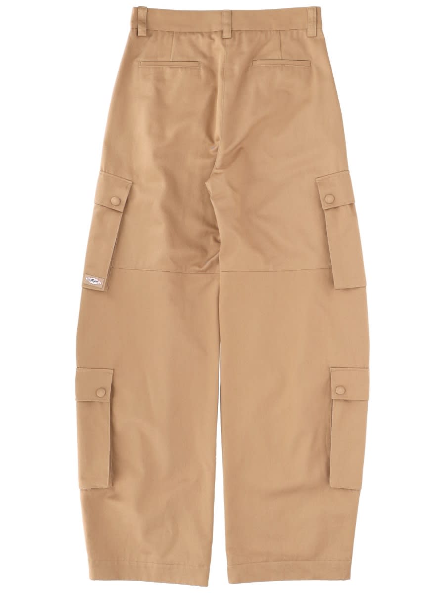Msgm Cargo Pants In Brown