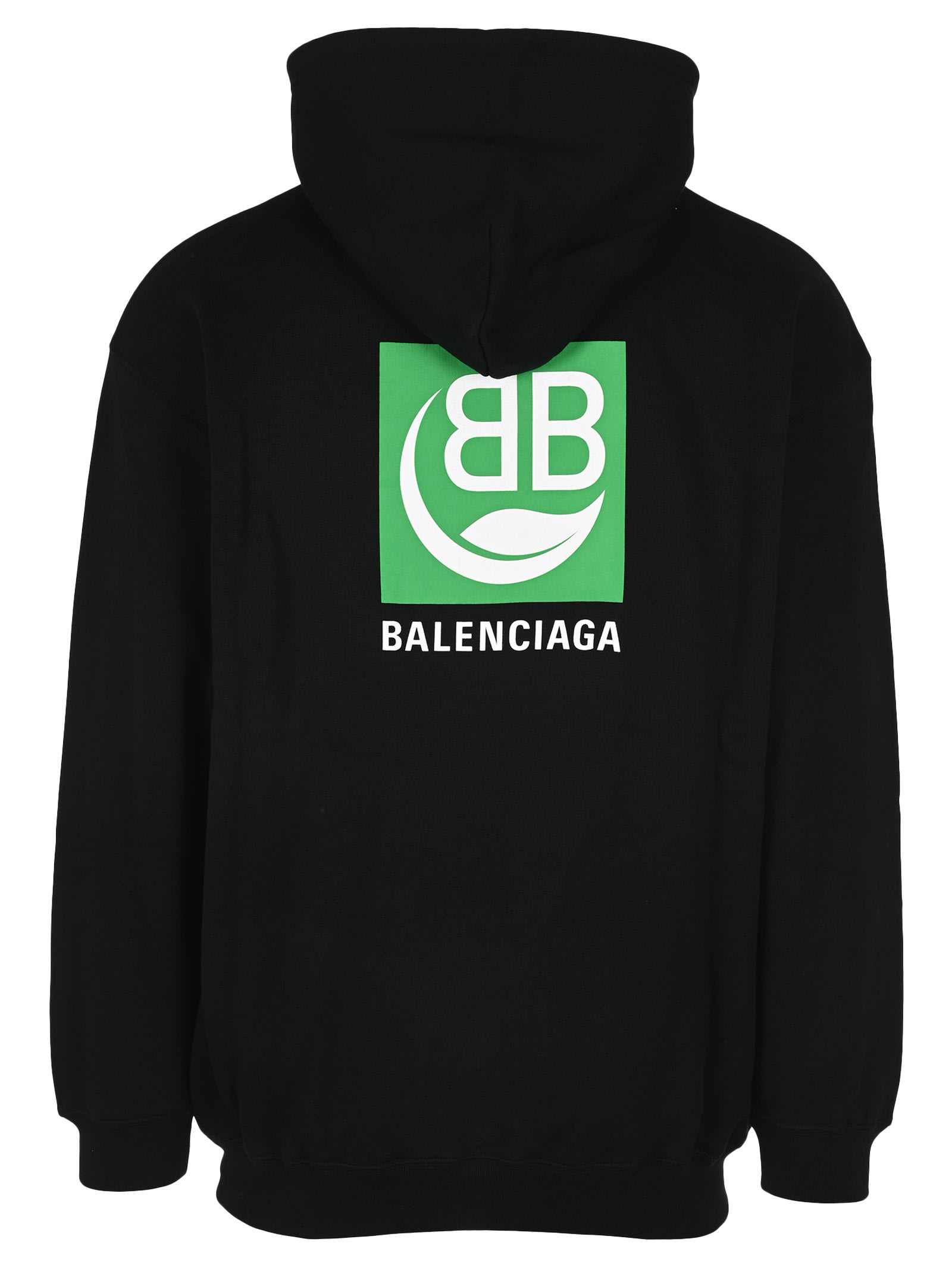 balenciaga logo print hoodie