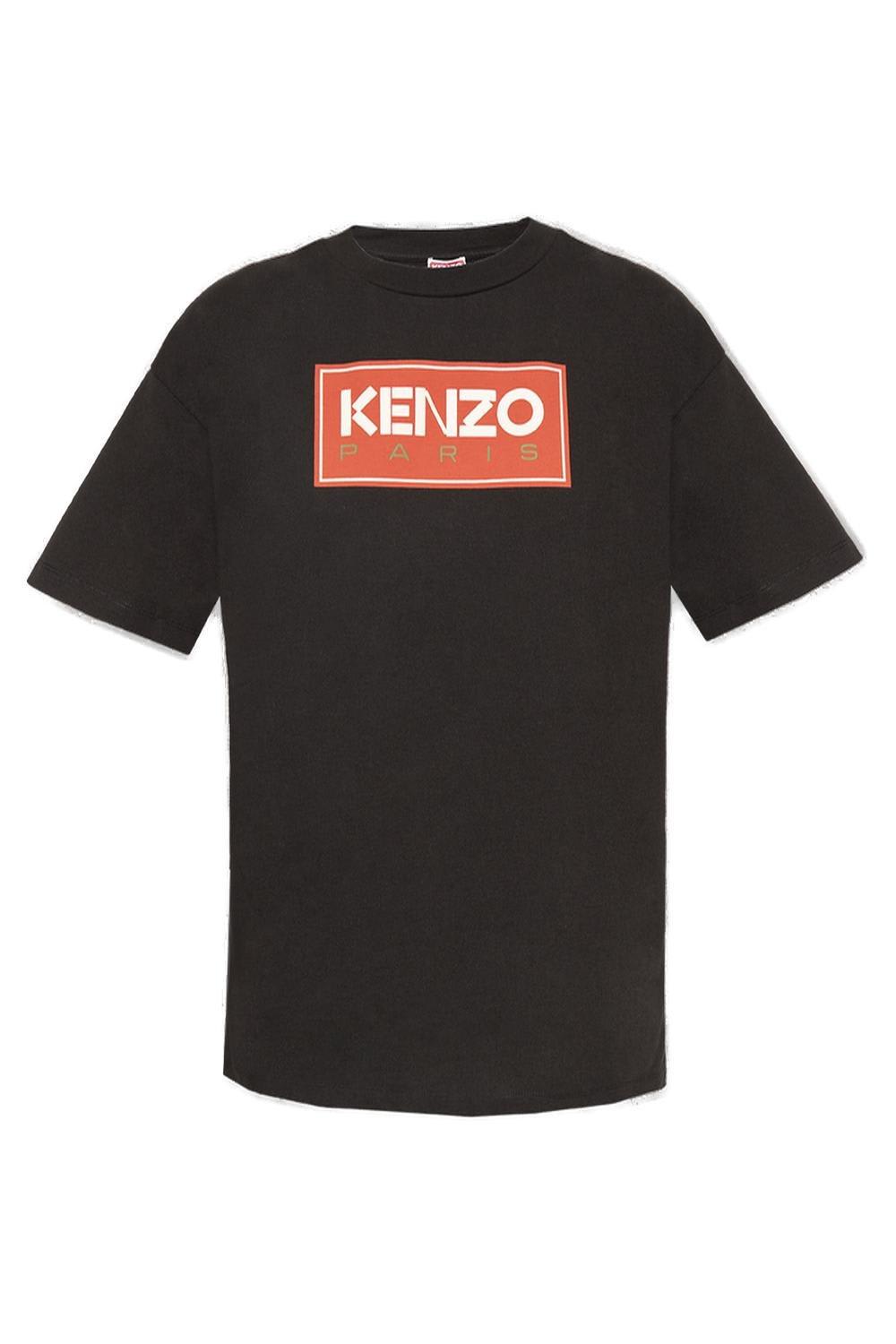 KENZO LOGO PRINTED CREWNECK T-SHIRT