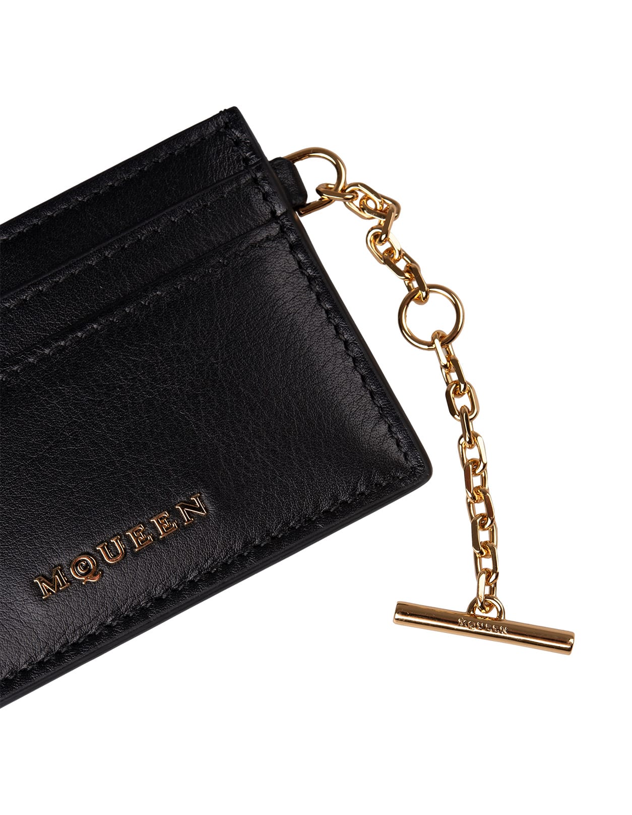 ★alexander mcqueen★ Gold Sling Card Holder Black 8044341T1 MUSINSA | ALEXANDER McQUEEN Gold Sling Card Holder - Black