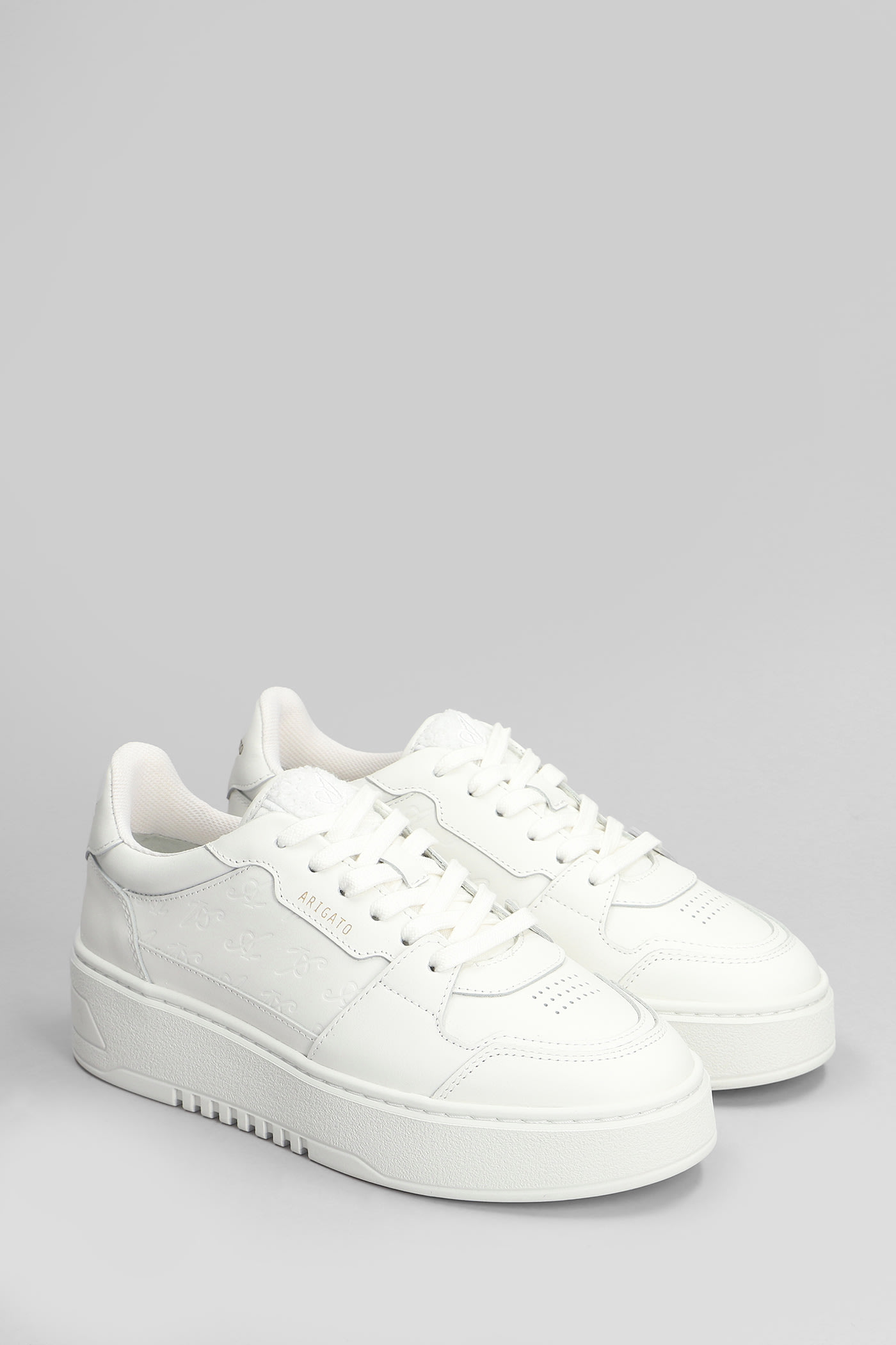 Axel Arigato Orbit Neo Sneakers In White Leather In White