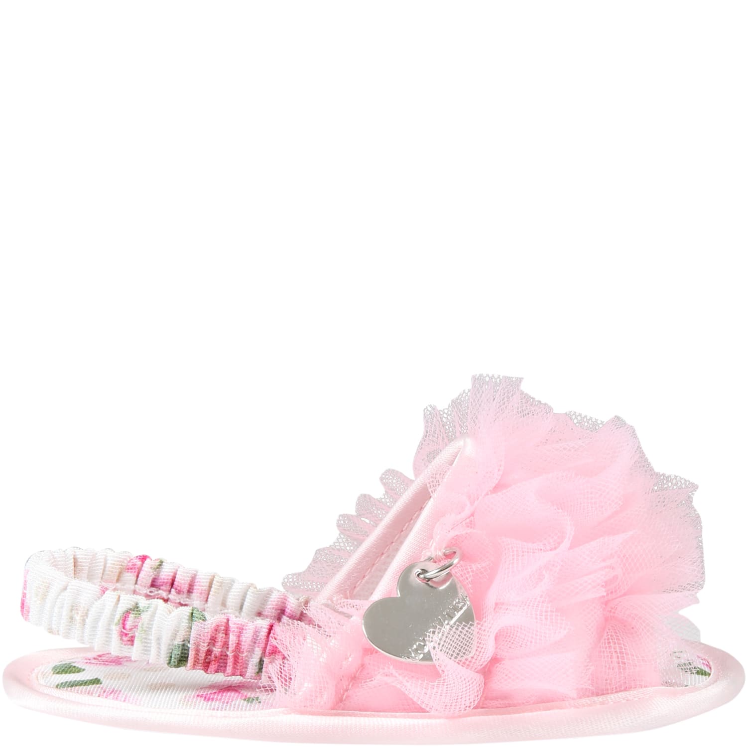 Monnalisa Kids' Pink Sandals For Baby Girl