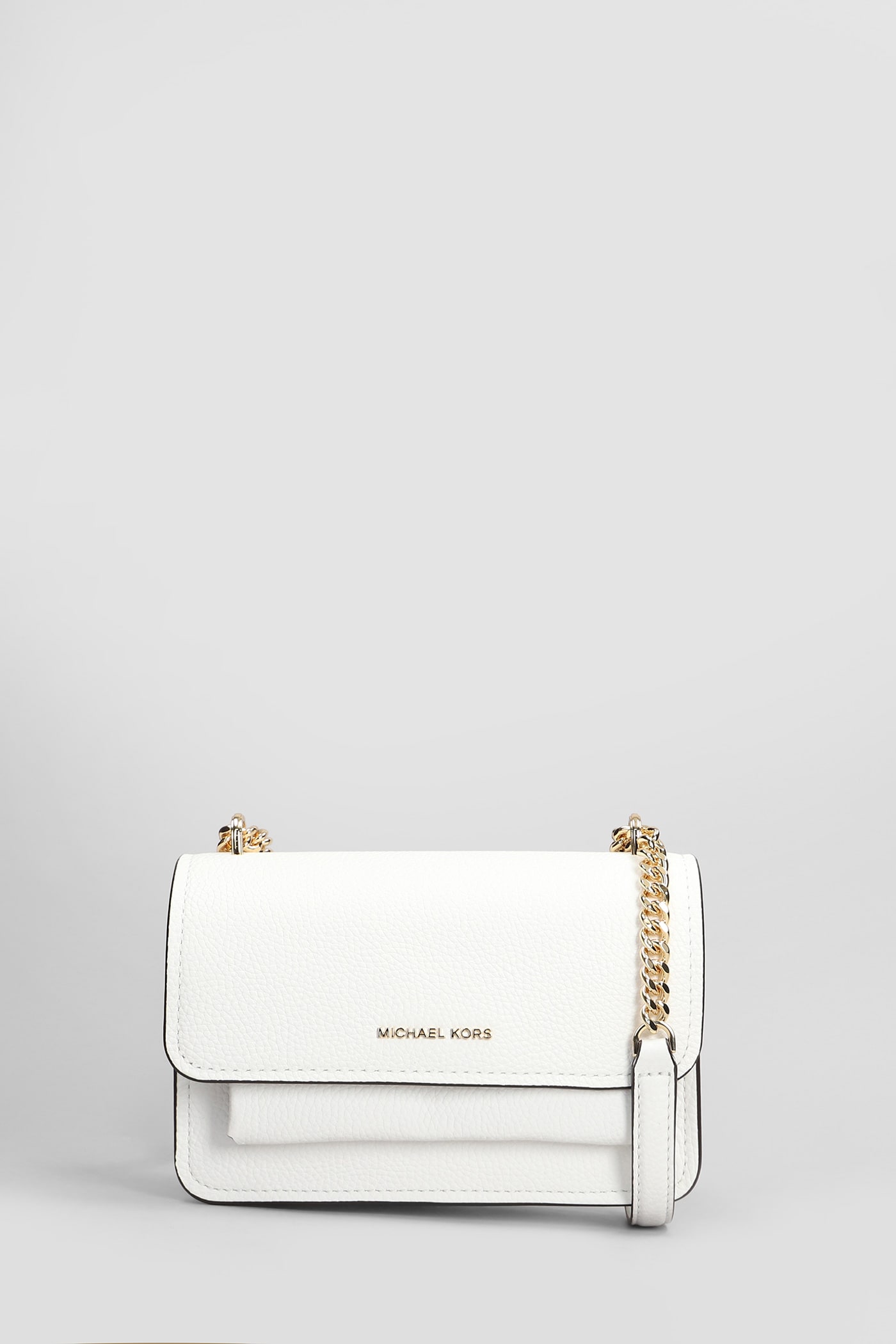 Claire Shoulder Bag In White Leather