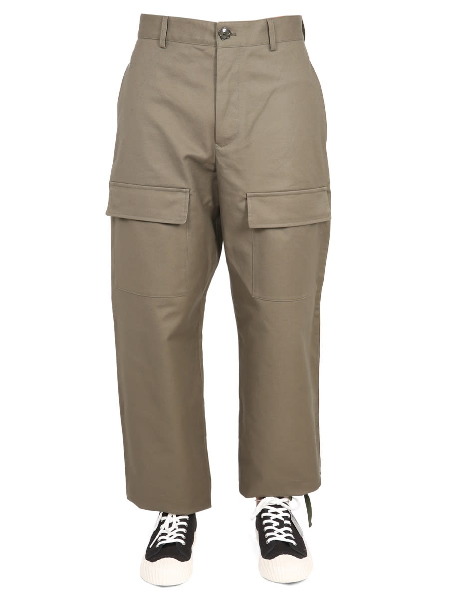 Kenzo Men Cargo Pants In Brown